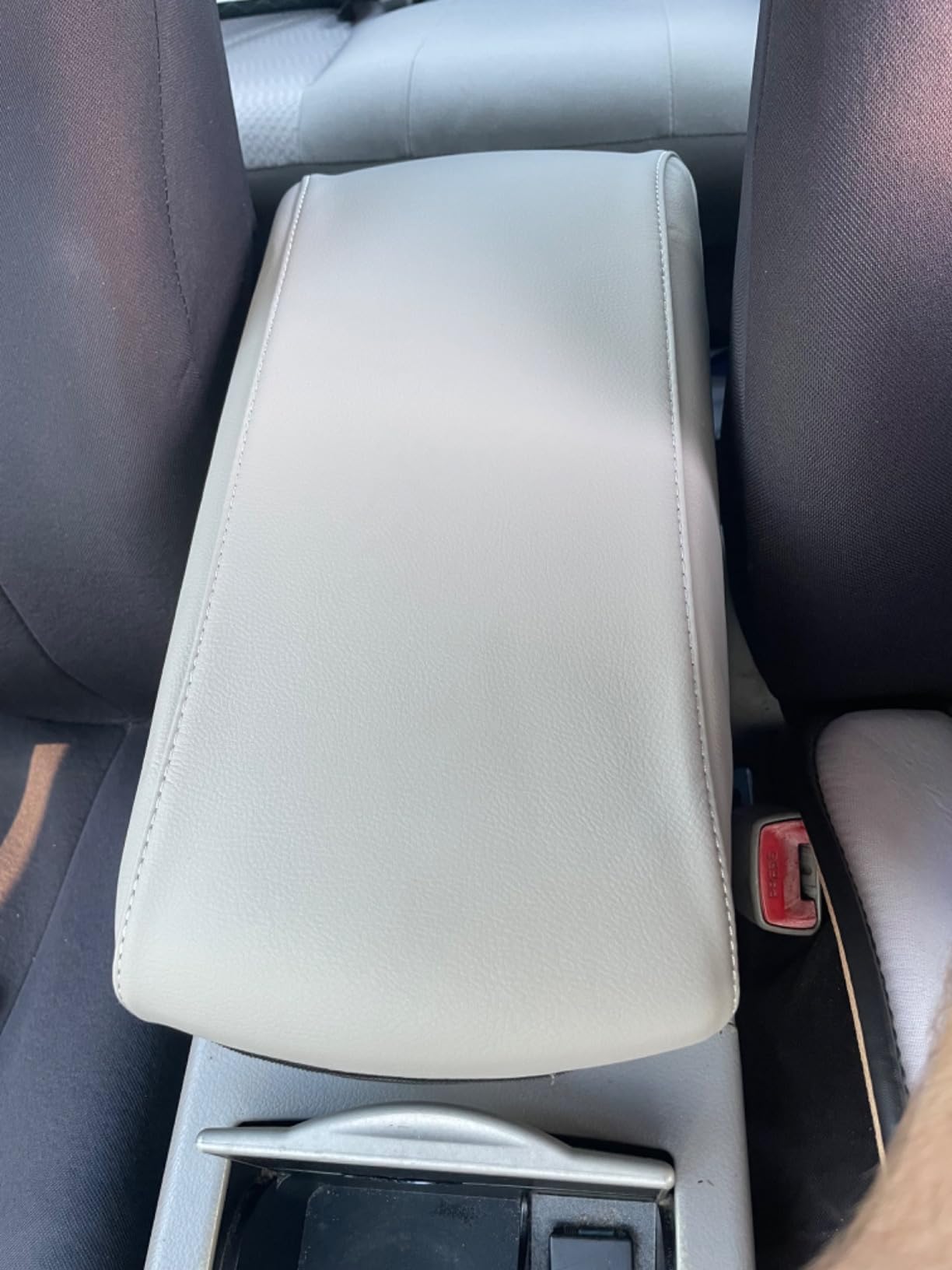 Aomsazto Gray Armrest Covers For 2007-2011 Toyota Camry