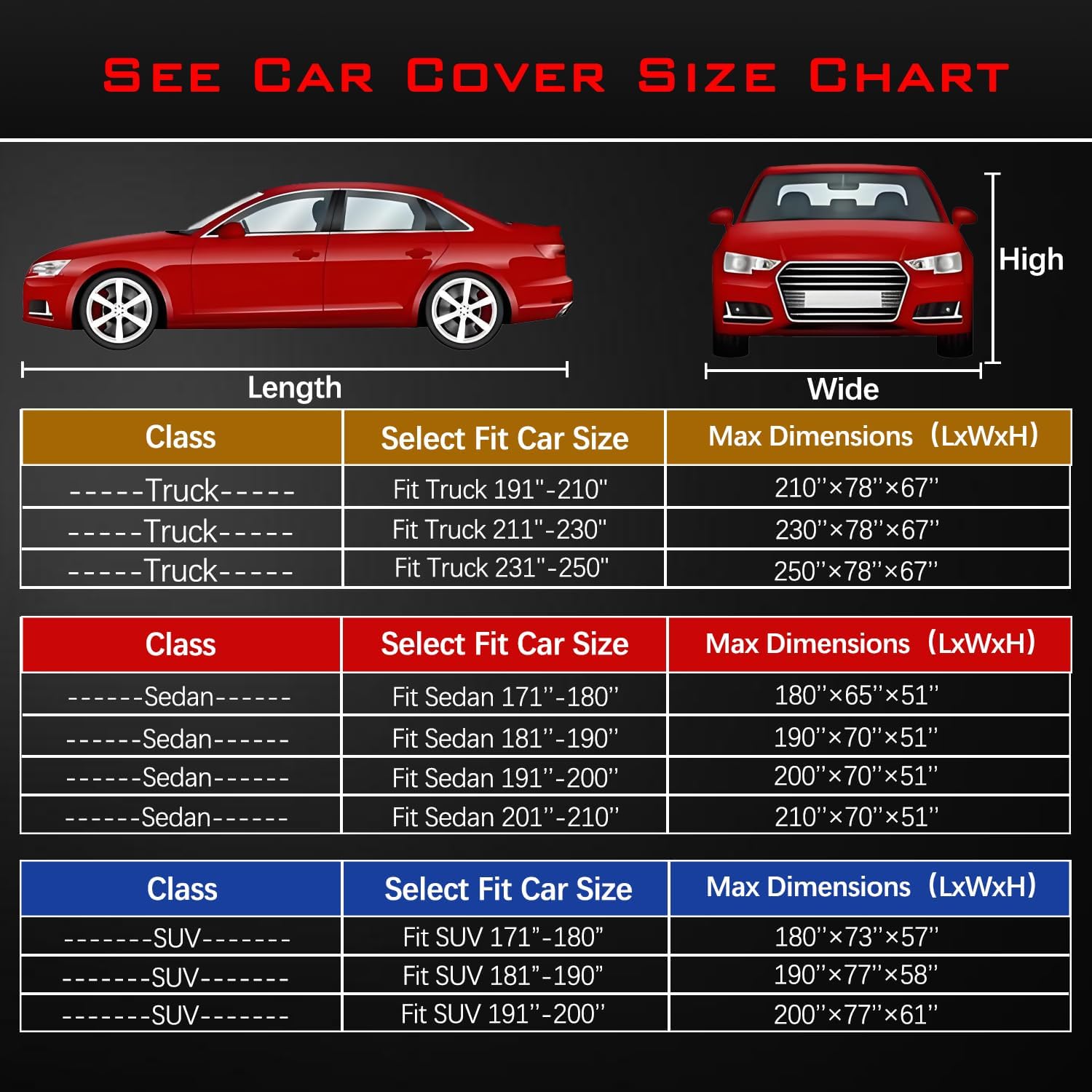 Oweeio 30 Layers Heavy Duty Car Cover For Automobiles All Weather Waterproof, Outdoor Snowproof Uv Protection Windproof, Door Zi