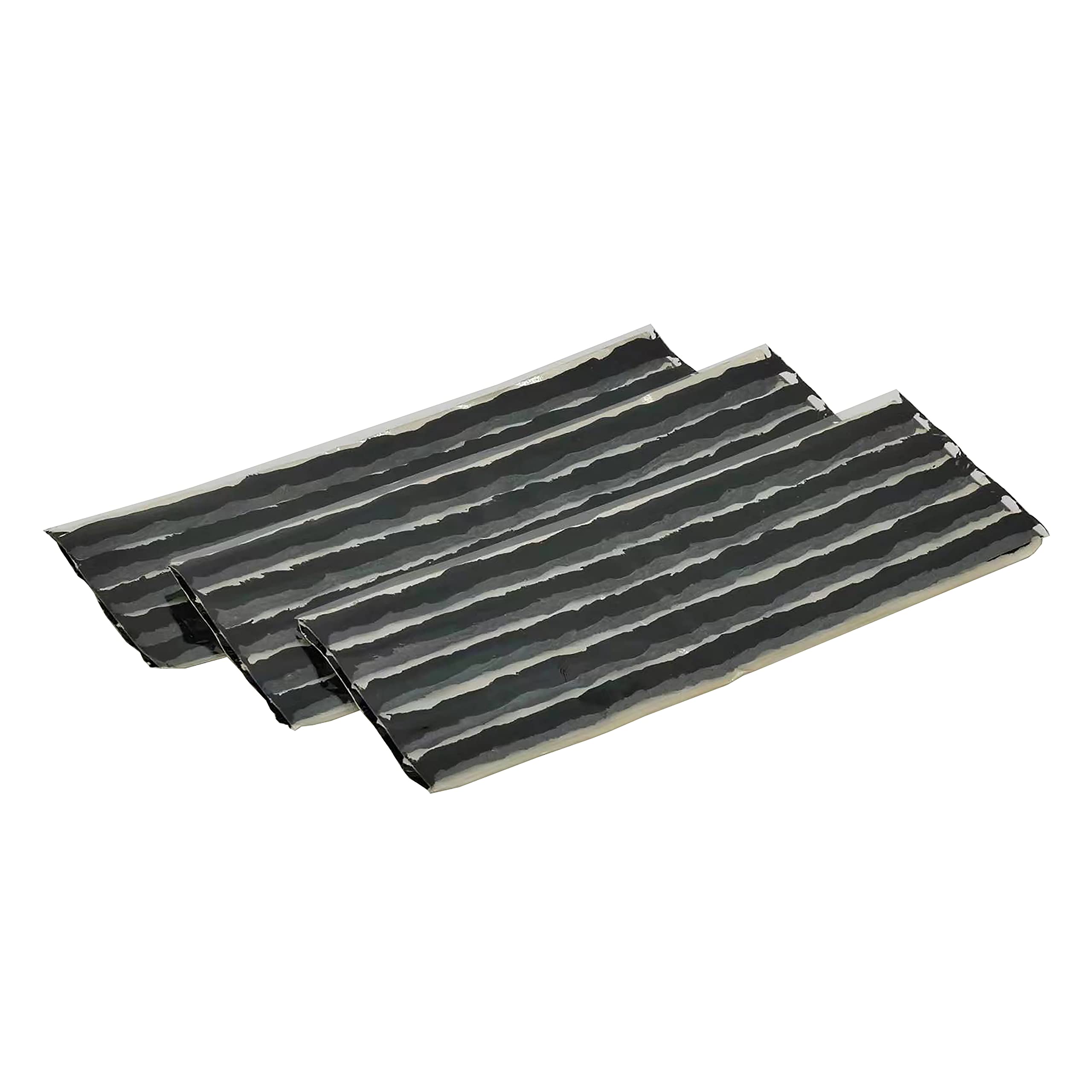 Zerint Durable Rubber Strings (1/4'' X 8'', Black 15Pcs) Tire Repair Plug Strips Kit For Tubeless Tires, Fits Car, Motorcycle, T