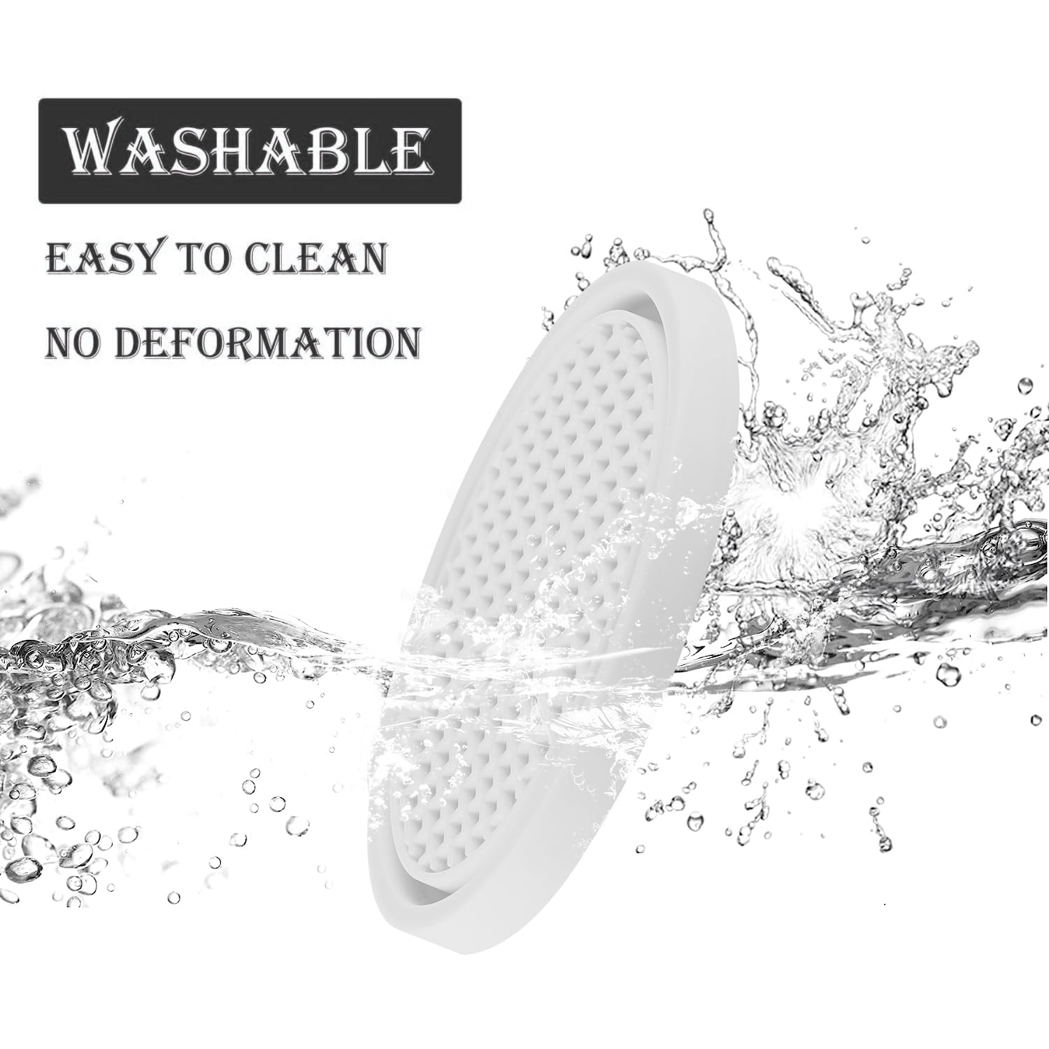 Singaro Car Cup Coaster, 4Pcs Universal Non-Slip Cup Holders Embedded In Ornaments Coaster, Car Interior Accessories, White