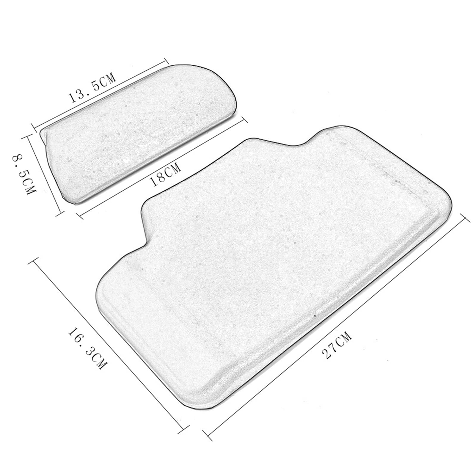 Acouto Motorcycle Top Box Backrest, Motorcycle Back Cushion Passenger Backrest Back Pad Rear Saddlebag Trunk Sticker Decal Top Case Cushion, Motorcycle Luggage Case Back Cushion