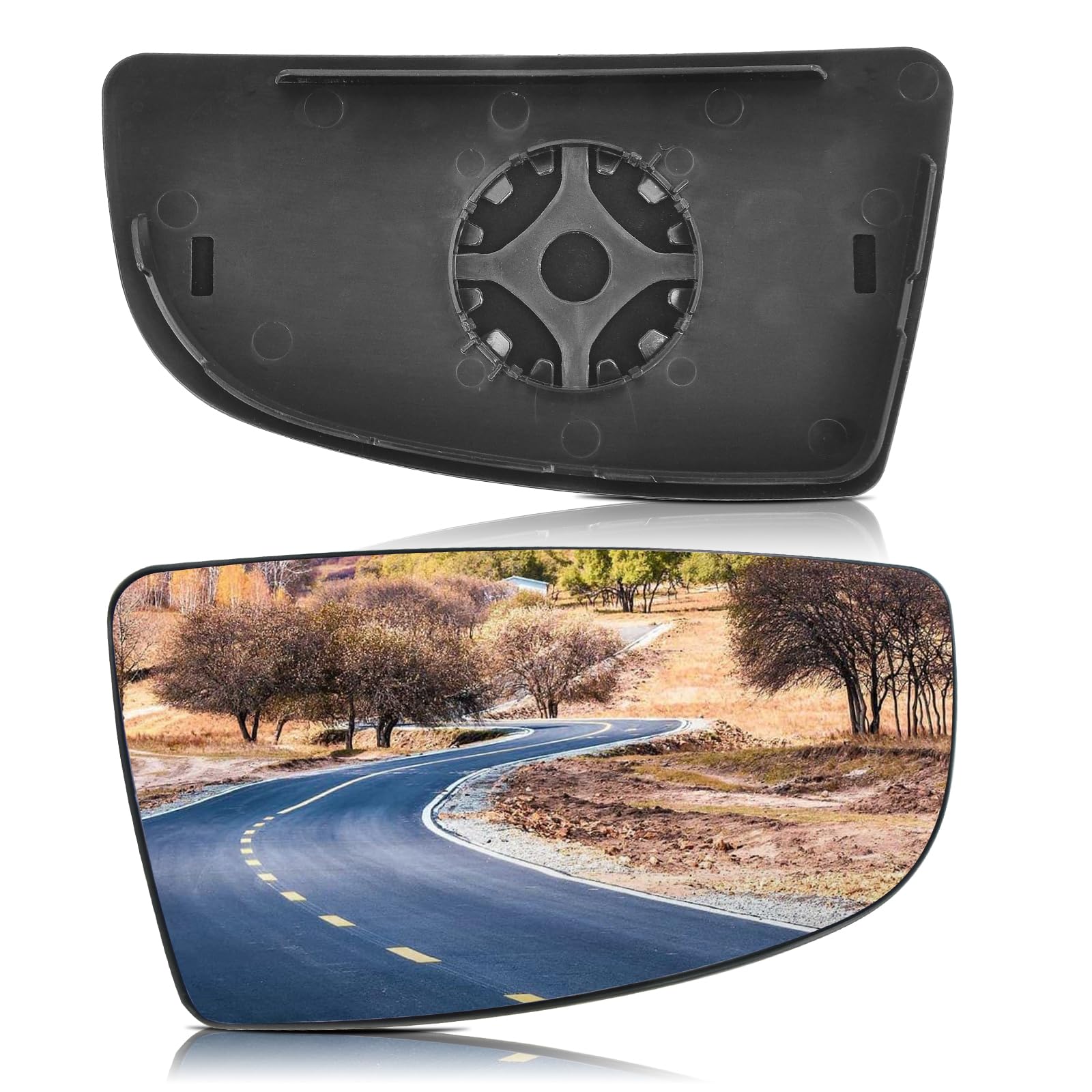 Top-Max Passenger Right Side Lower Mirror Glass Replacement For Ford Transit 150 250 350 Mk8 2014 2015 2016 2017 2018 2019 2020