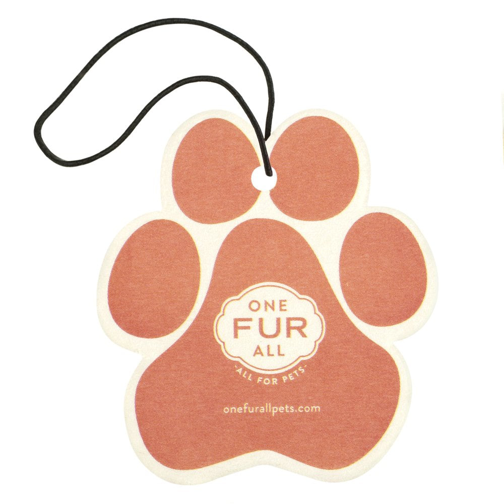 One Fur All Pet House Car Air Freshener, Pack Of 4 - Mango Peach - Non-Toxic Auto Air Freshener, Pet Odor Eliminating Air Freshe