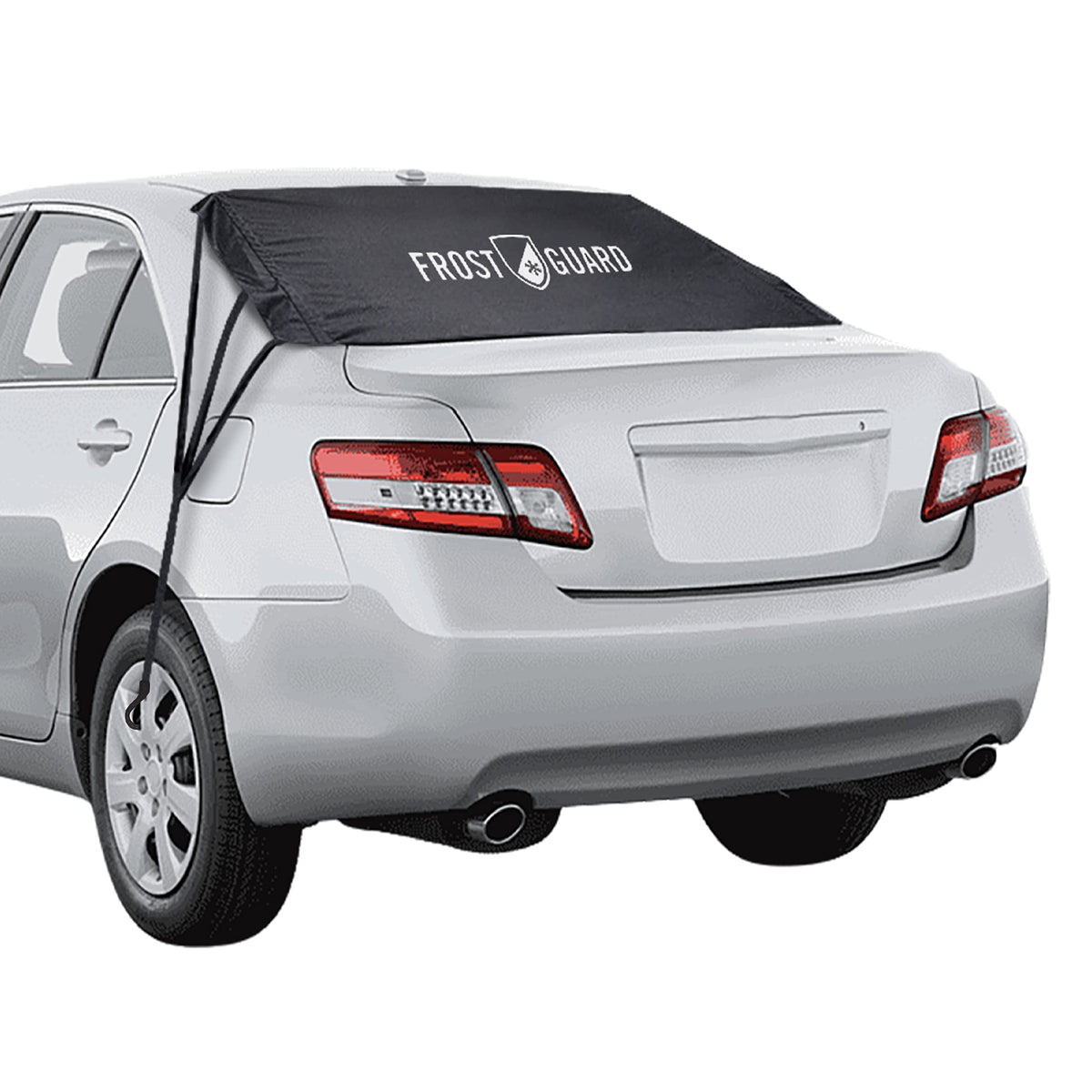 Frostguard Rear Windshield Cover For Ice And Snow, For Sedans - Rear Window Cover To Reduce Scraping, With Elastic To Conform To