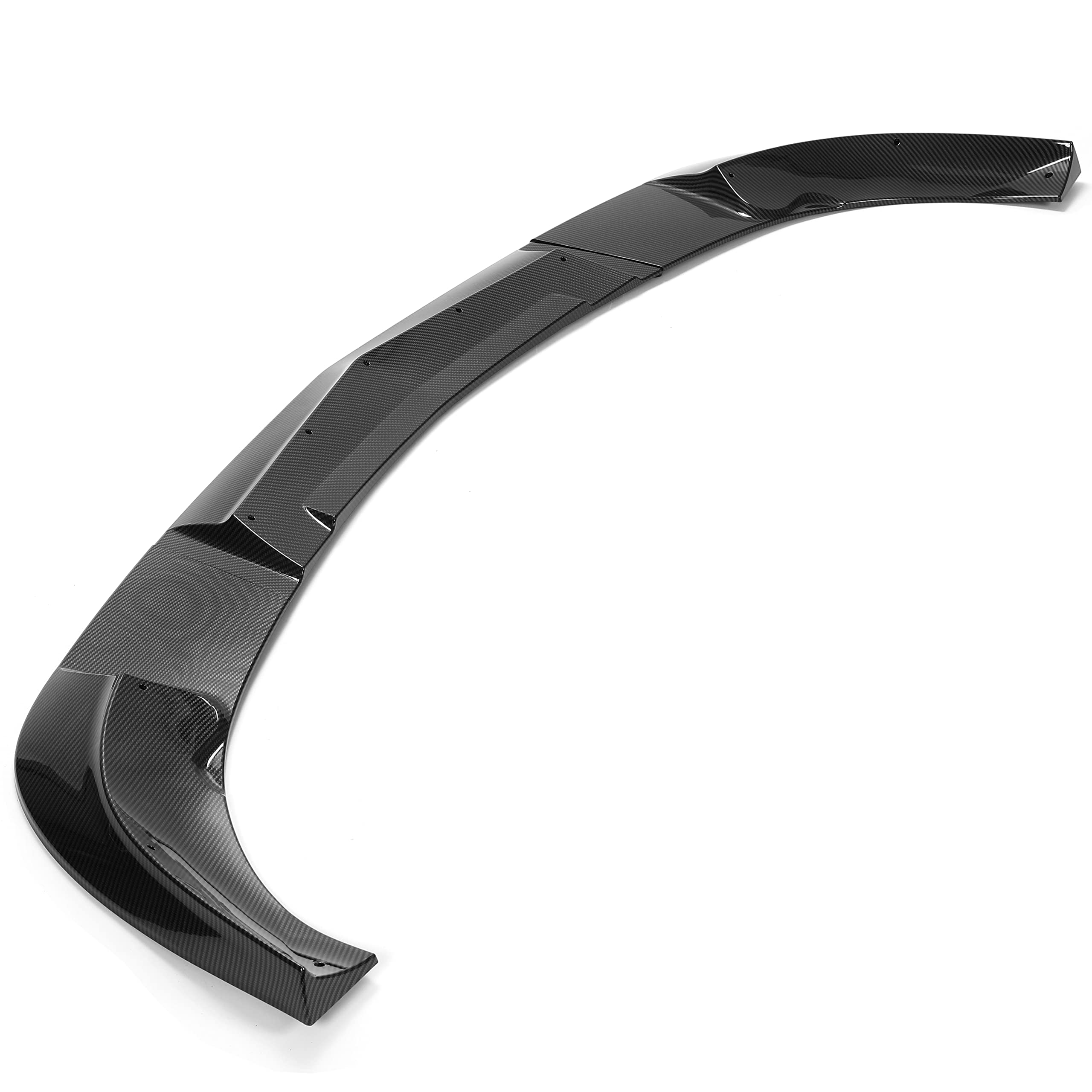 KUAFU 3Pcs Front Bumper Lip Splitter Compatible with 2005-2013 Corvette C6 Base Models 2Dr ZR1 Extended Style Under Chin Spoiler