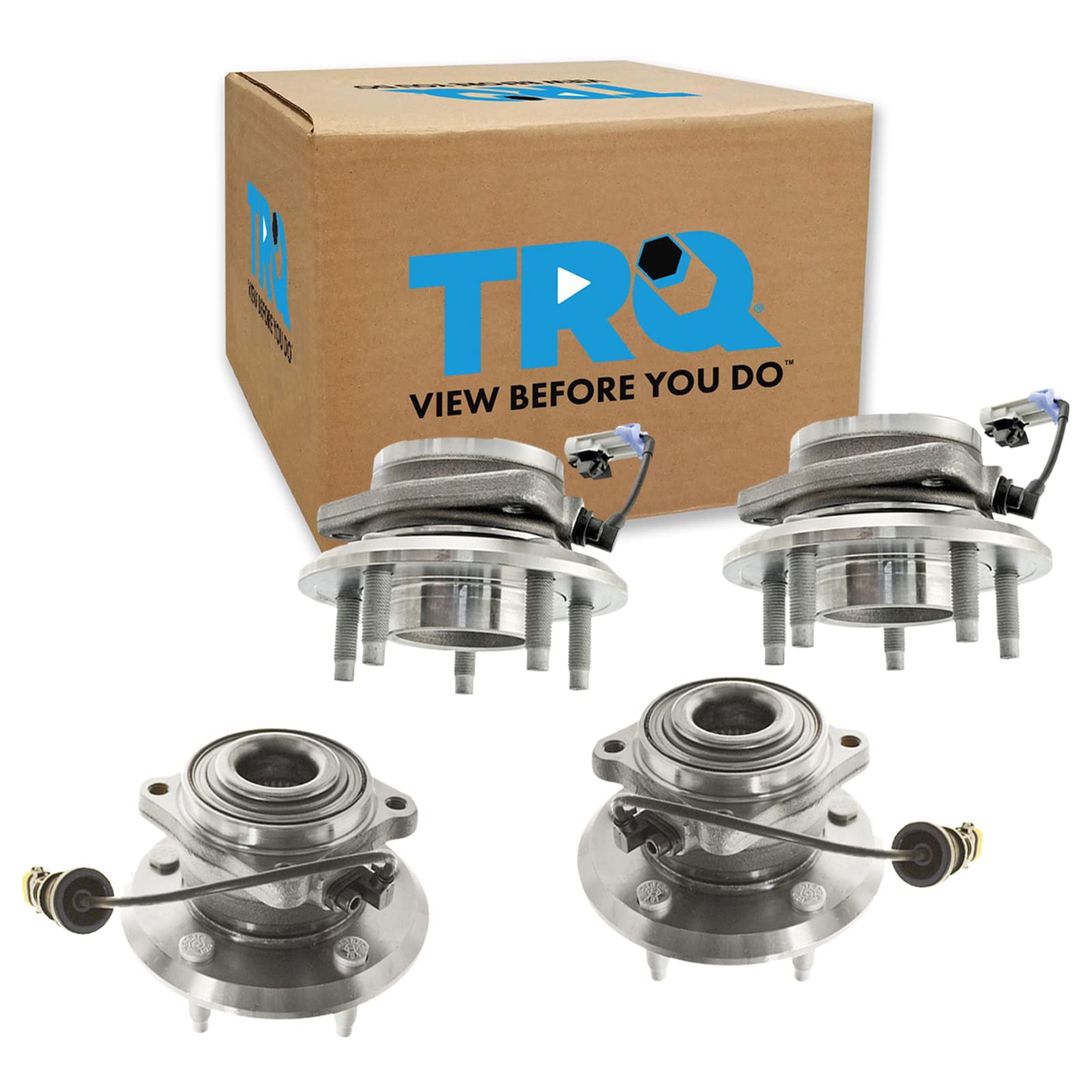 Trq Wheel Hub Bearings Assembly Set Compatible With 2012-2015 Chevrolet Captiva Sport 2007-2009 Equinox Pontiac Torrent 2008-201
