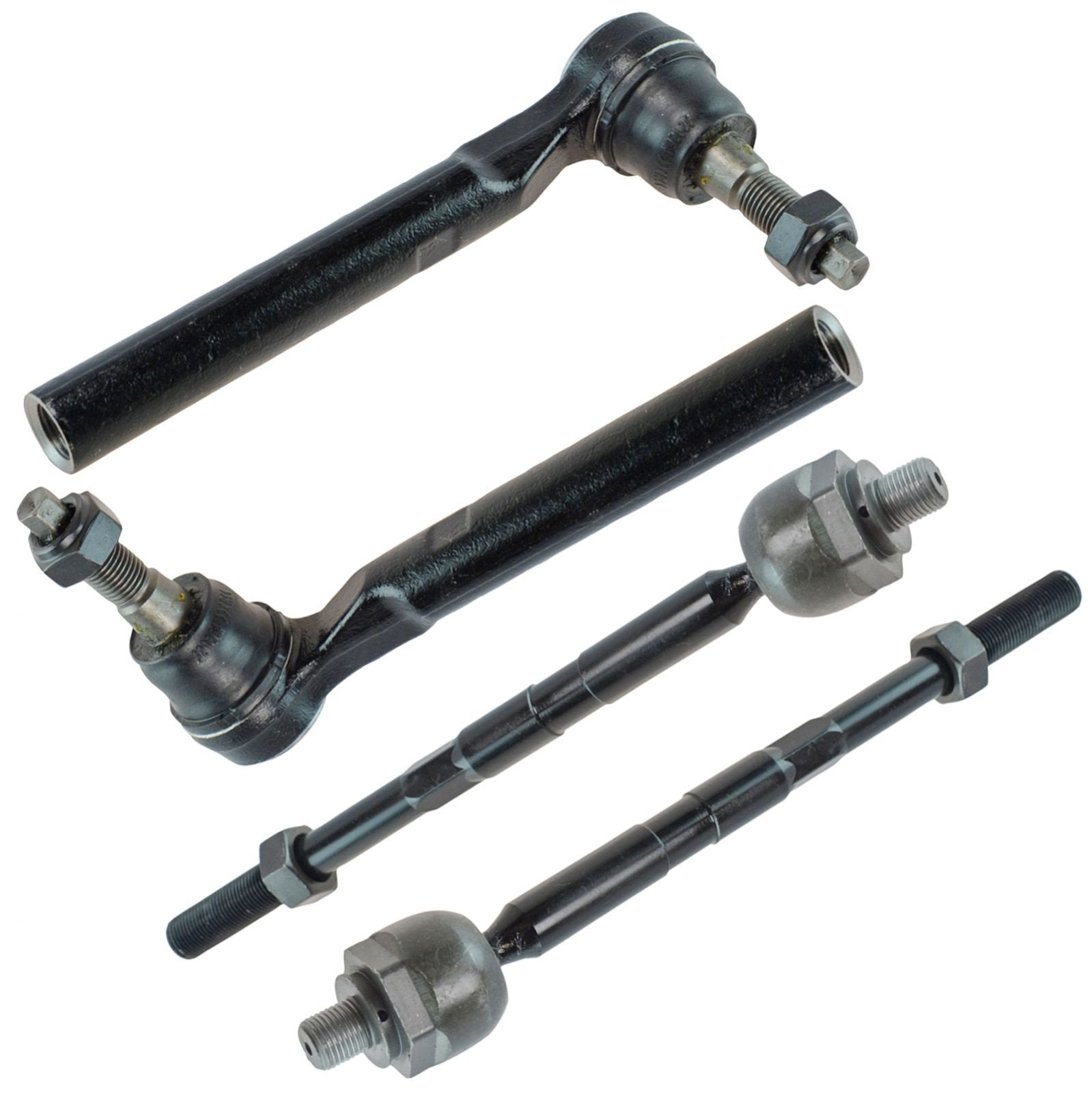 Trq Front Tie Rod Set Compatible With 2006-2010 Hummer H3 2009-2010 H3T