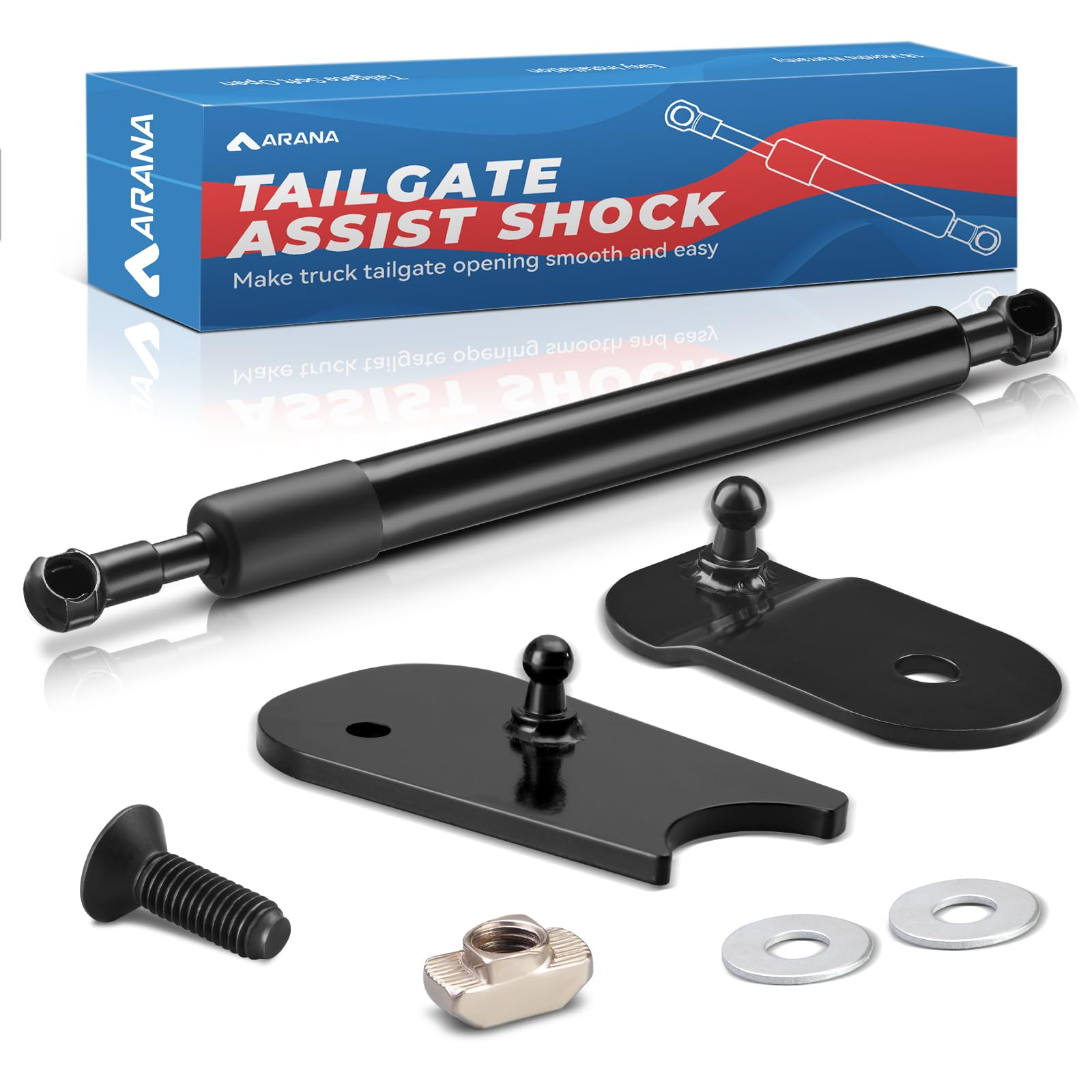 Arana Tailgate Assist Shock For Ford Maverick, 2022-2025 Maverick Truck Tailgate Slow Drop Accessories, Tail Gate Mods Damper Kit Fits Ford Maverick Hybrid Xl Xlt Lariat(All Tools Provided)