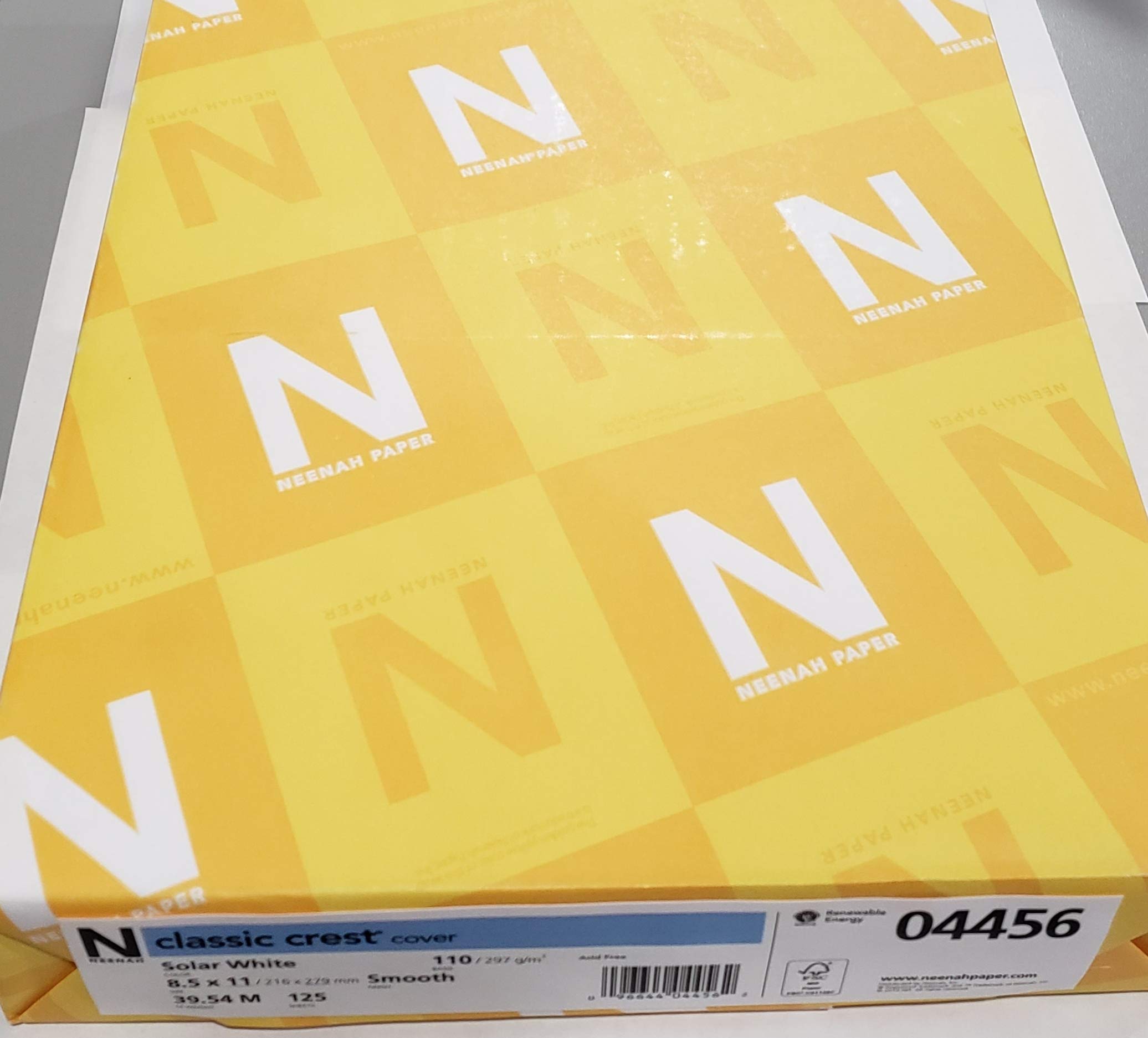 Neenah Paper 4456 Neenah 110Lb Classic Crest Cardstock 8.5''X11'' 125 Per Package