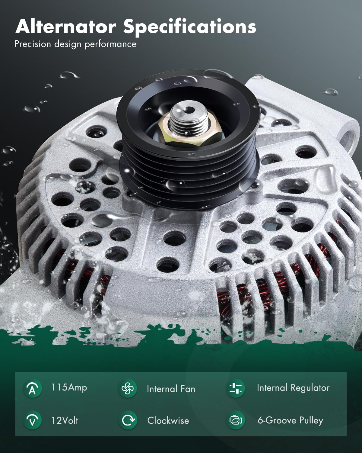 SCITOO Alternator 8519 AFD0165 Fit for Ford for Explorer Alternator, for Ford for Explorer Sport Trac Alternator, for Ford for R