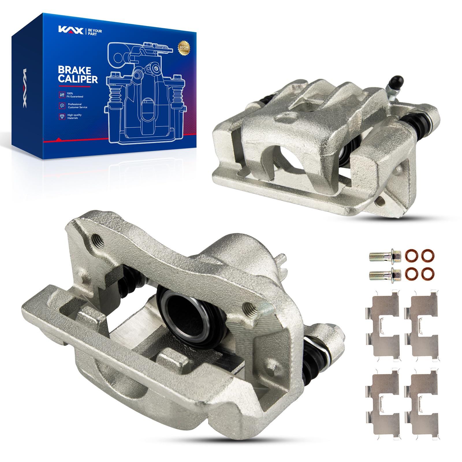 Kax Rear Brake Caliper 19B3100+19B3101 Compatible For Sonata 2006-2008, Sport-Age 2005-2010, Tucson 2005-2009, Optima 2006-2010,