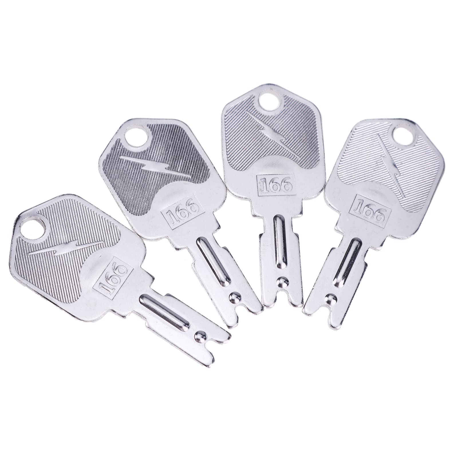Ztuoauma 10X Ignition Keys 166 For Clark Yale Hyster Komatsu Gradall Gehl Crown 186304 51335040 A214062 1430 Hyster Forklift