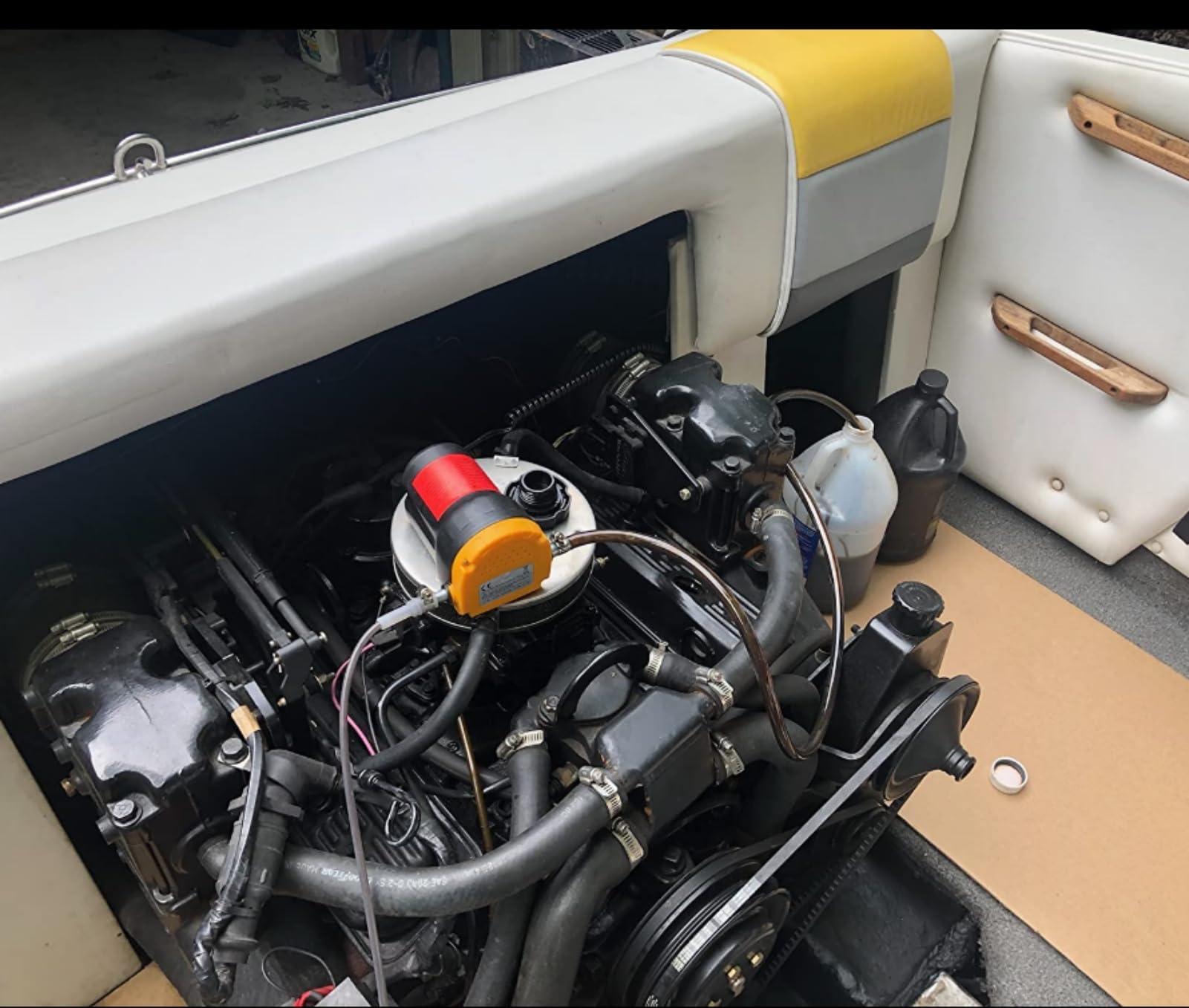 Amarine Made 12V Oil Extractor Pump, 60W Electric Oil Transfer for Cars, RVs, Boats, and Lawn Equipment, Model YI-0564