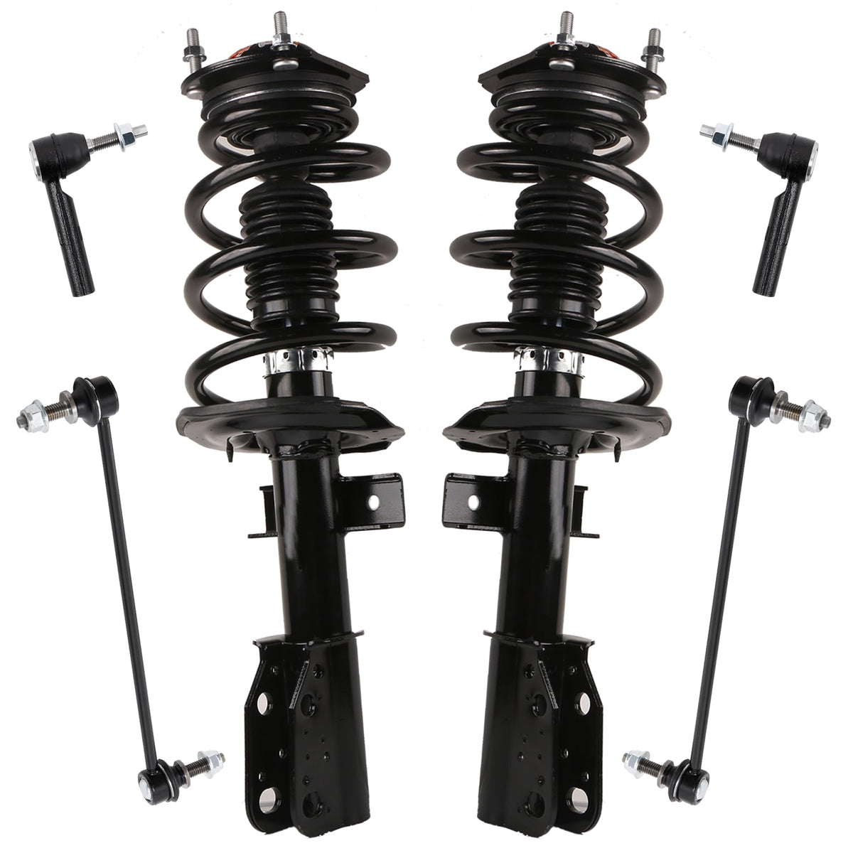 KUIPERAUTO Front Struts w/Coil Spring Assembly Sway Bar Links Compatible for 2007-2016 Buick Enclave Chevrolet Traverse GMC Acad