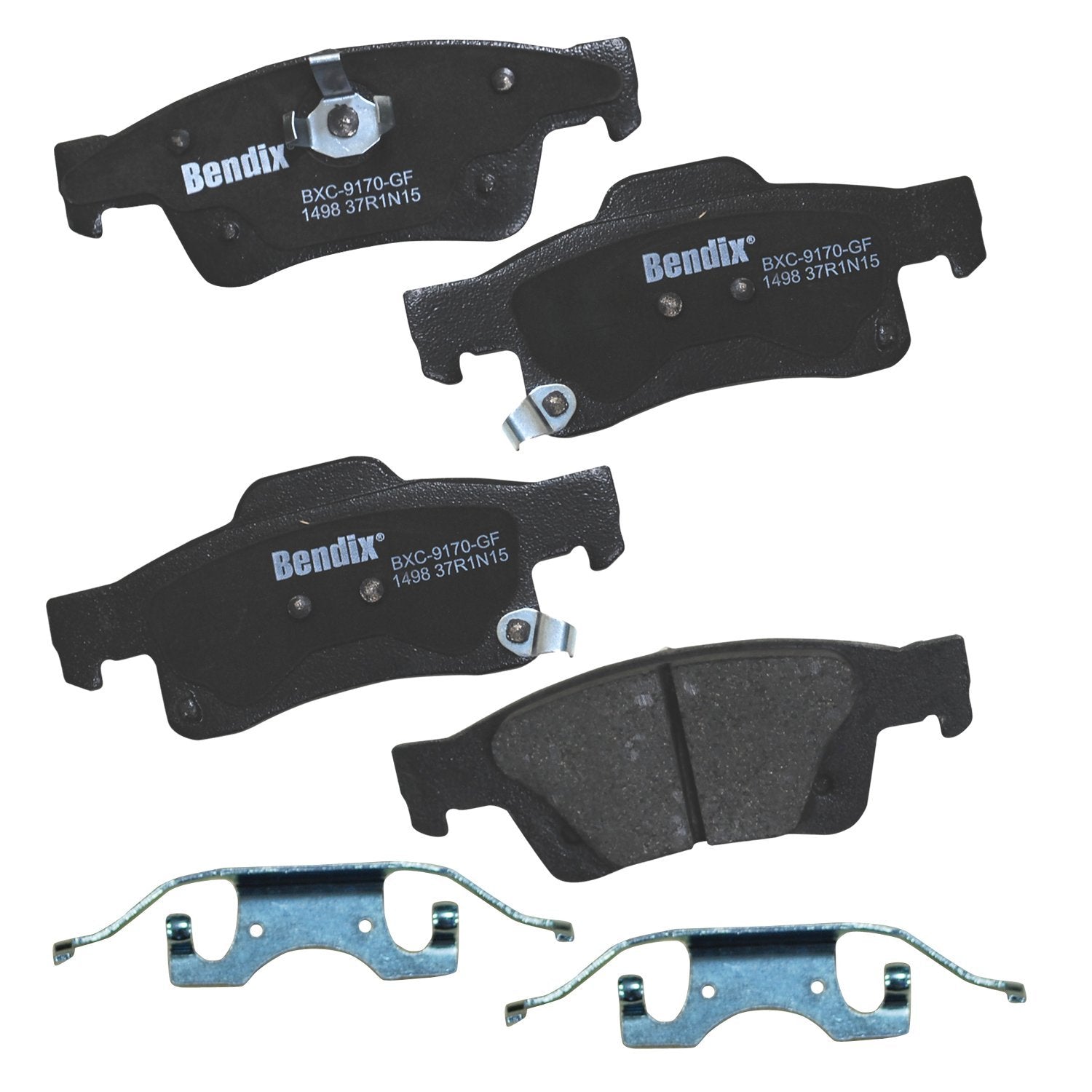 Bendix Priority1 Cfc1498 Ceramic Rear Brake Pads For Dodge Durango 2022-2011, Jeep Grand Cherokee 2022-2011, Grand Cherokee Wk 2