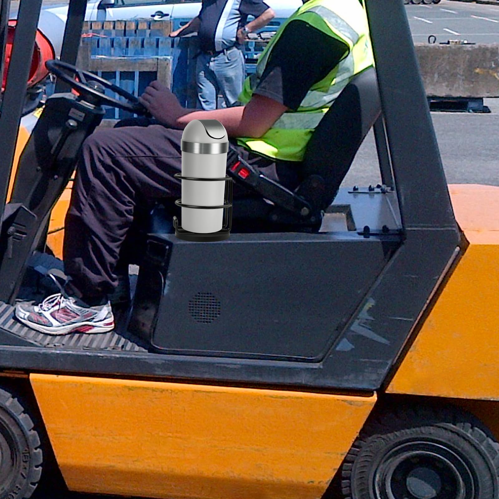 Magnetic Cup Holder,Heavy Duty Metal Drink Holder, 3.46 Inch / 8.8 Cm Strong Magnetic Base,Bottle Holder For Refrigerator/Treadm