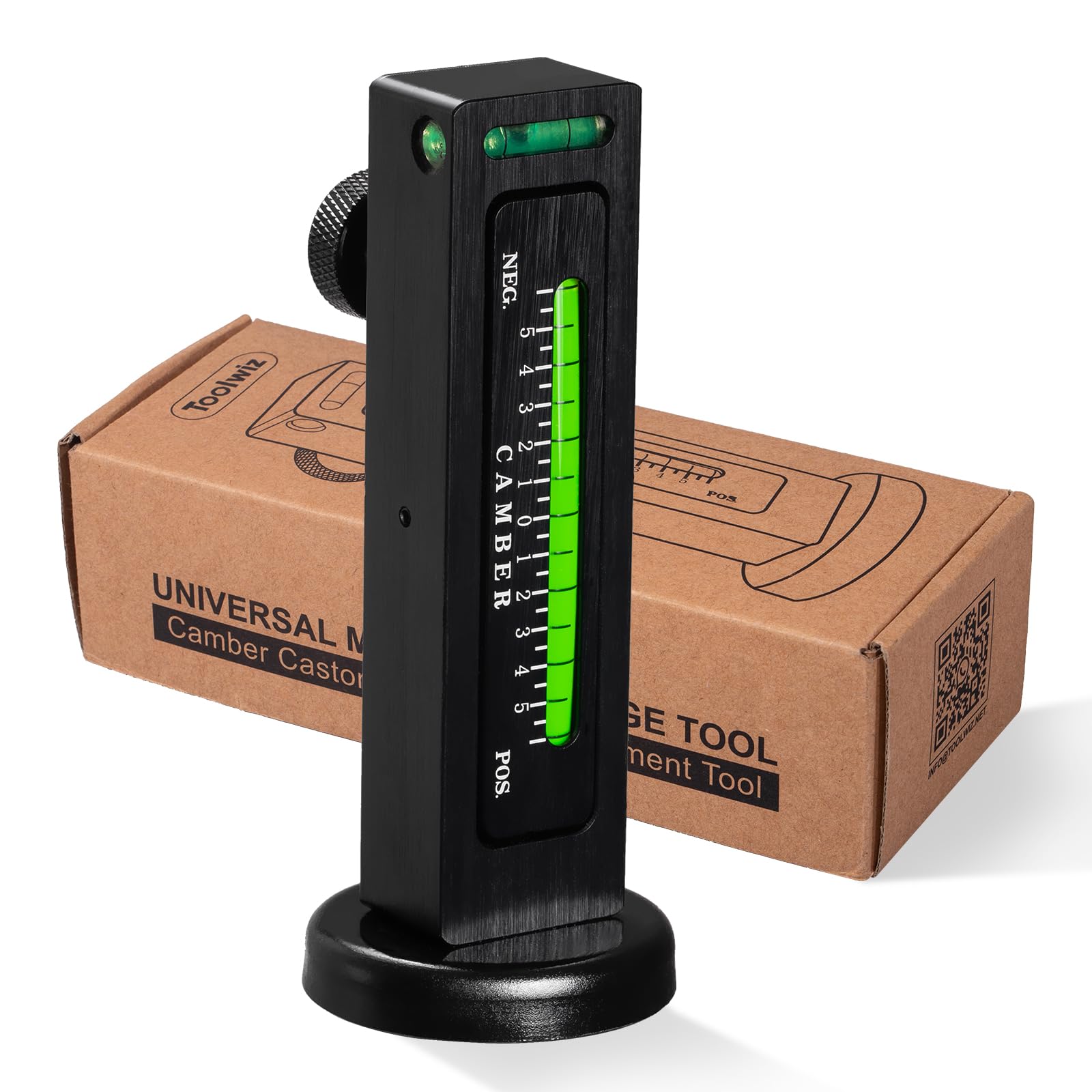 Toolwiz Universal Adjustable Magnetic Gauge Tool Camber Gauge Castor Strut Wheel Alignment Tool For Car Truck Rv Tire Repair Caster Alignment Castor Wheel Gauge Camber Alignment Tools Black