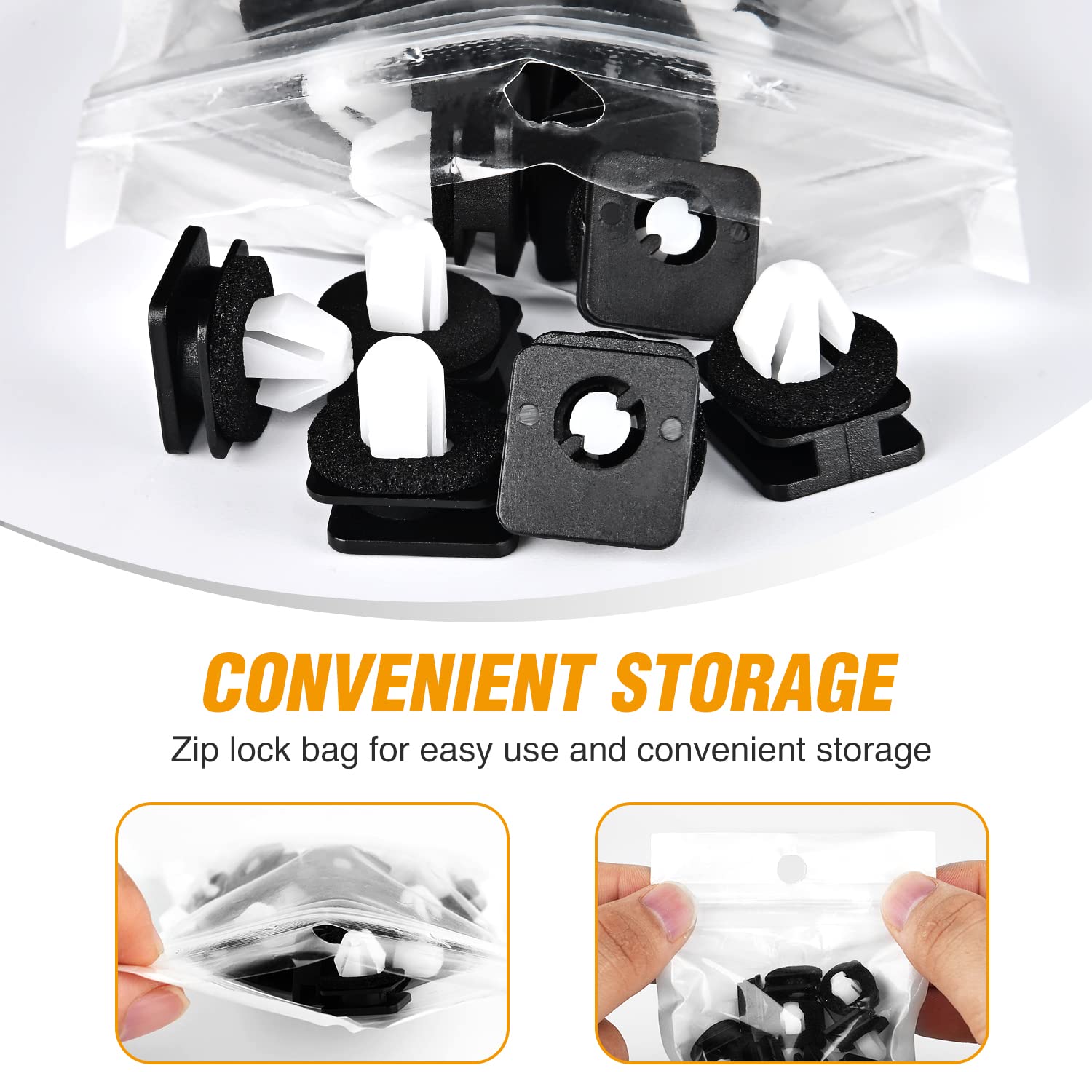 Gooacc 20Pcs A-Pillar Trim Hardware Windshield Moulding Retaining Clips With Sealer Compatible With Ford Explorer 2011-2019 Oem: