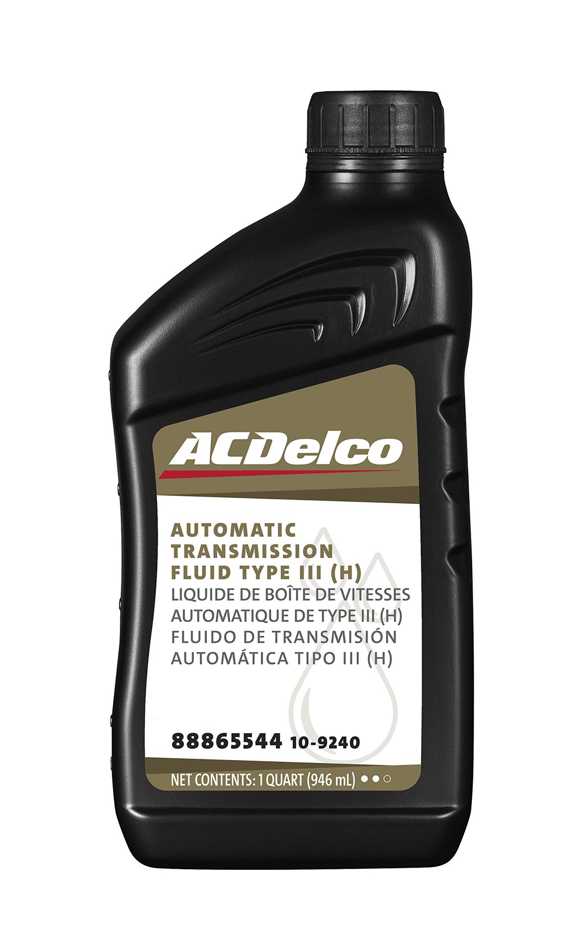 ACDelco Gold 10-9240 Type III (H) Automatic Transmission Fluid - 1 qt, 32 Fl Oz (Pack of 1)
