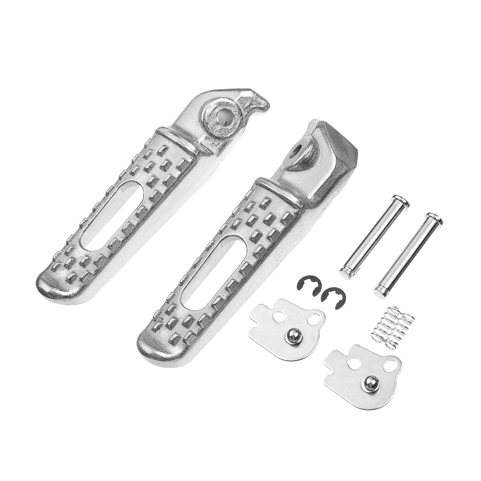 Motorcycle Rear Foot Pegs Footrests Pedal Fits For Honda Cbr600Rr 2003-2023, Cbr1000Rr 2004-2016 (Rear-White)