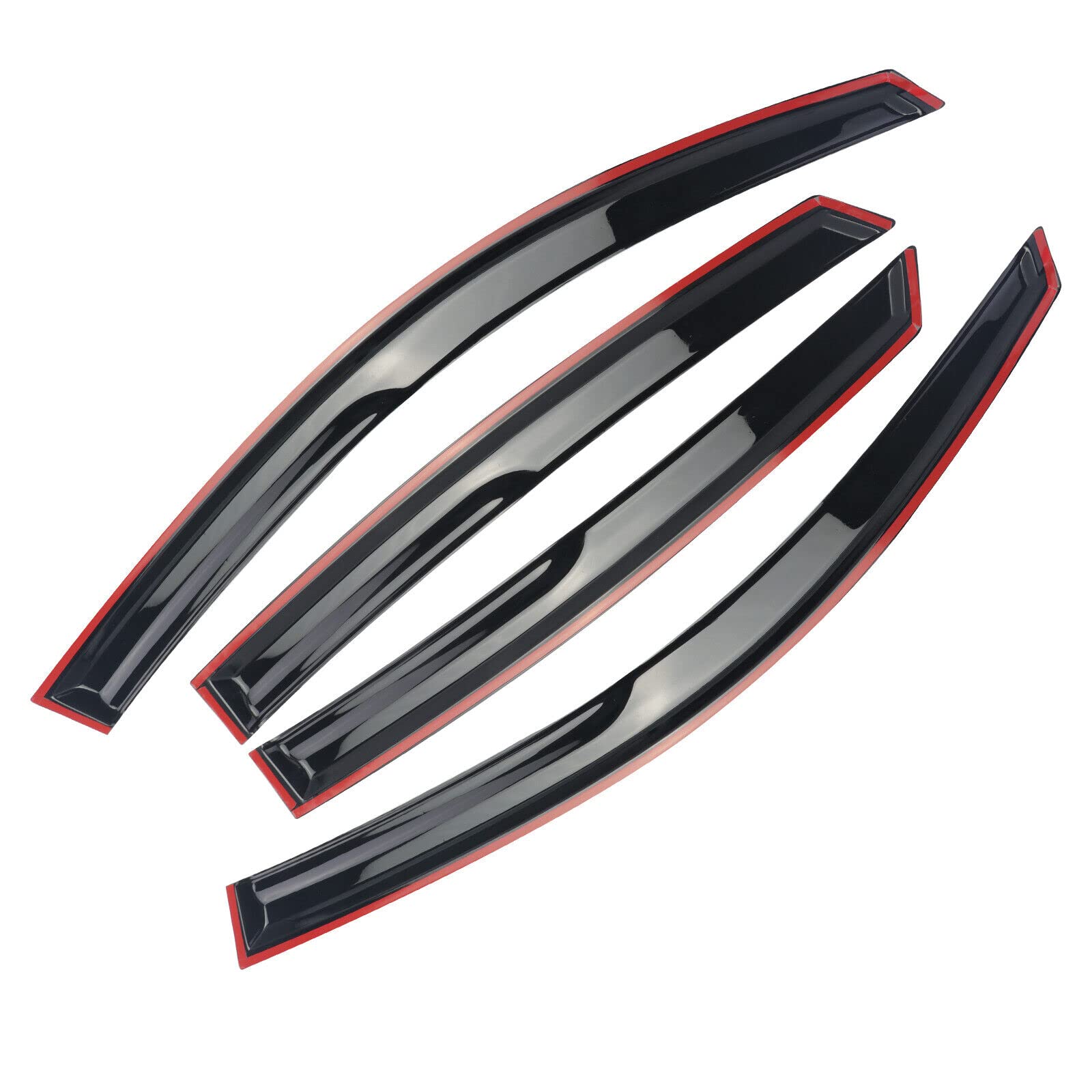 Sontian Window Visor Tape-On Side Deflectors Vent Rain Guard 2016-2020 Ho-Nda Civic 10Th 4-Door Sedan Vent Window Visors, Vent D