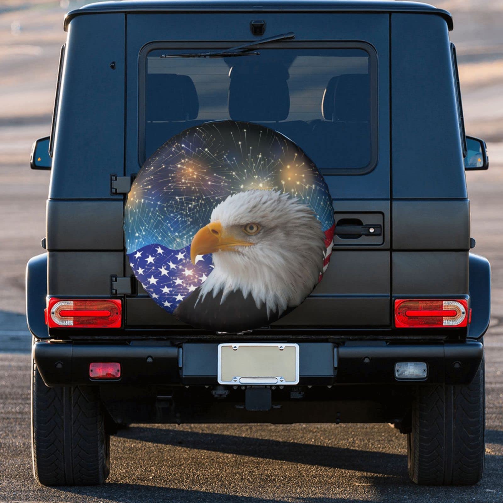 Spare Tire Cover Independence Day Eagle Tire Covers Weatherproof Wheel Protector Universal Fit For Camper Trailer Rv Suv Truck 4