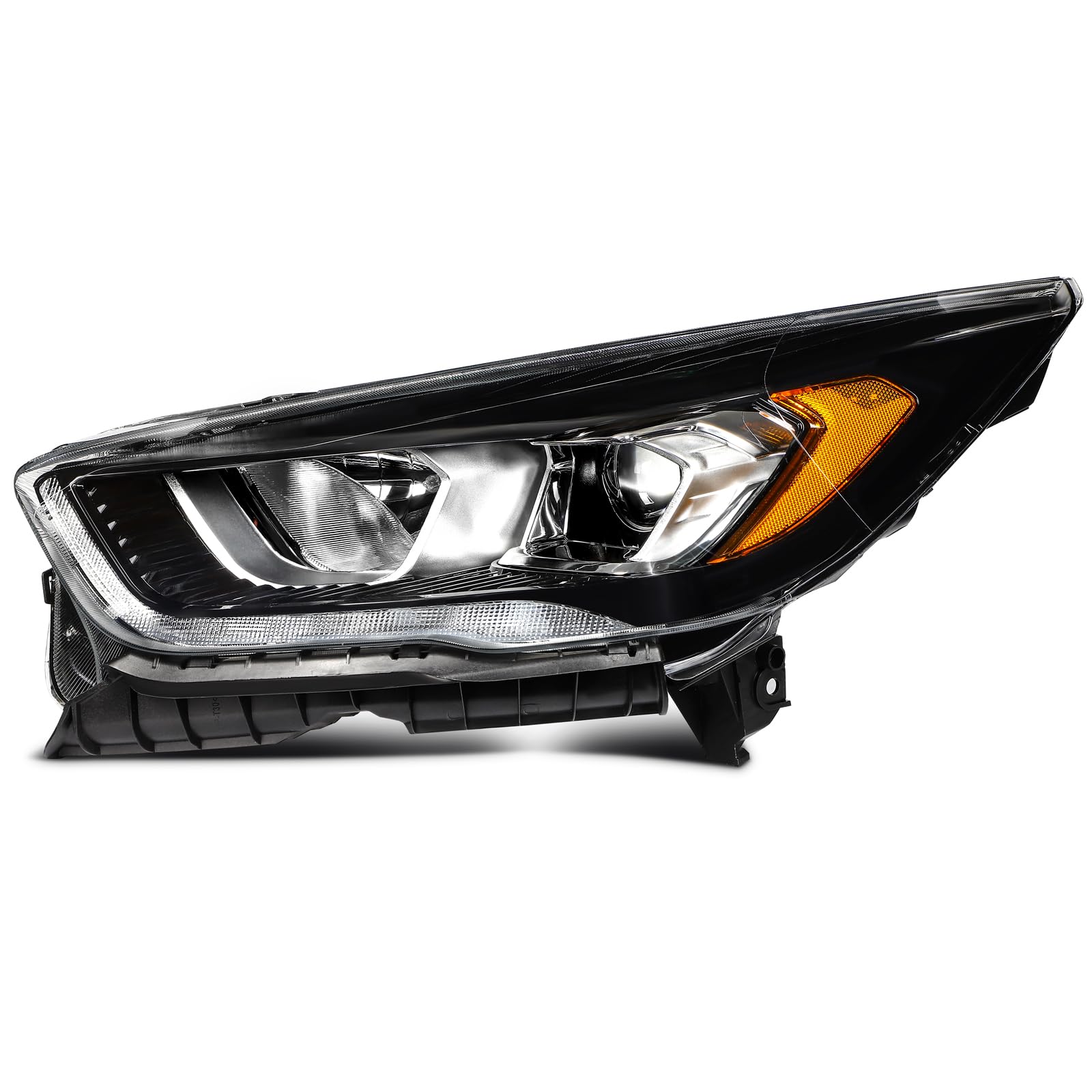 LBRST Headlight Fit 2017-2019 for Escape Black Housing Clear Reflector Left Headlight Assembly FO2502352
