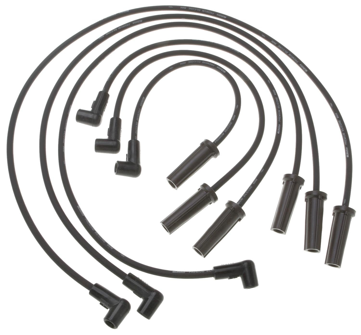 ACDelco Professional 9626D Spark Plug Wire Set,Black
