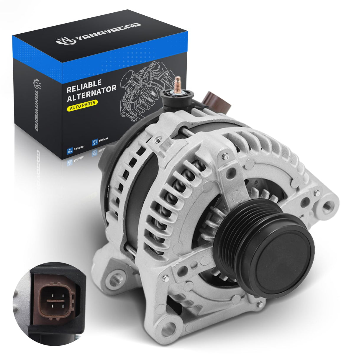 YINAVAGAD Alternator for Toyota Camry 2.5L L4 2010 2011, 12V 100Amp, Replaces 27060-0V060 11516 AL3367X 104210-2650 27060-0V060-