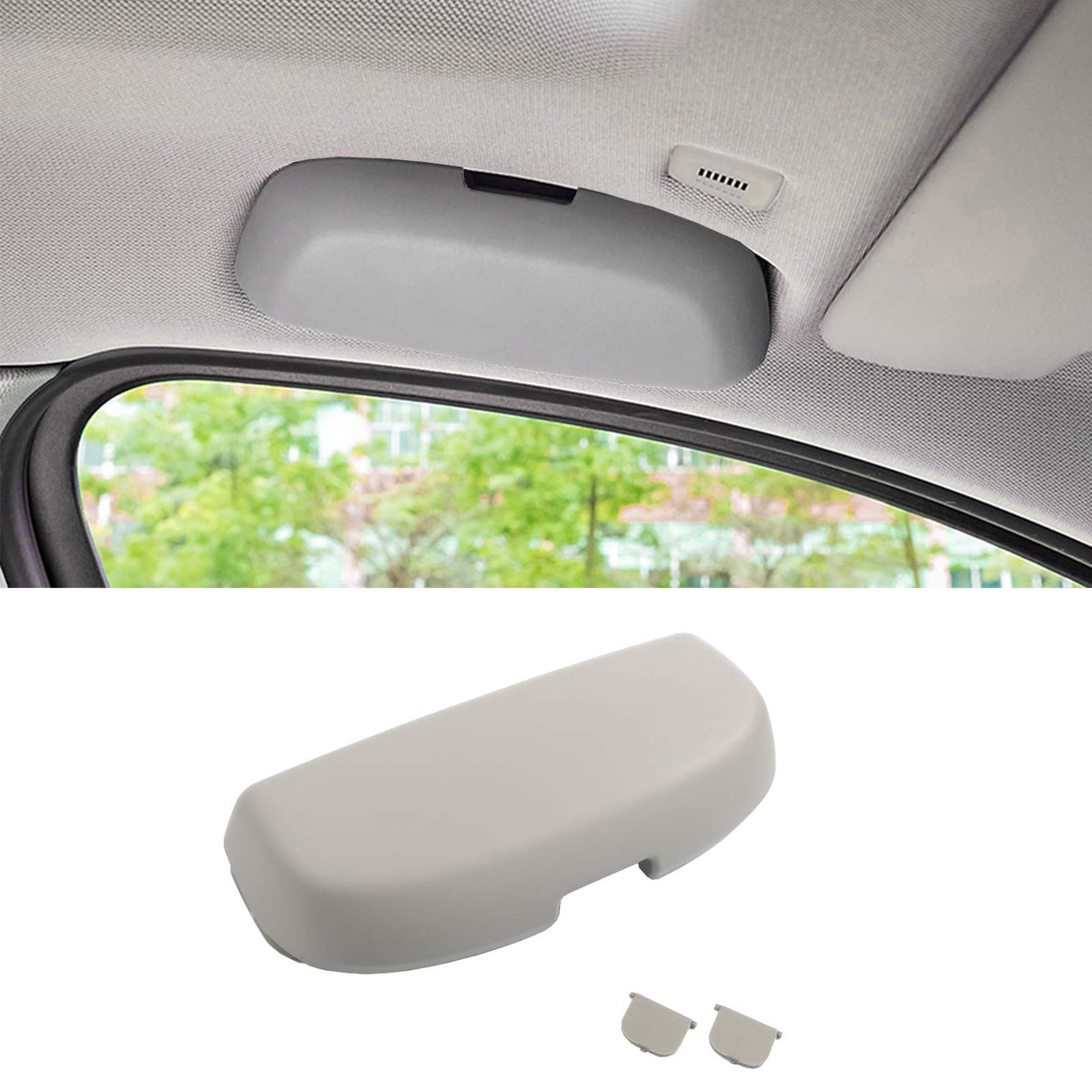 Jaronx Sunglasses Holder For Bmw 1' E81 E82, 3' E90 E91,5' E60 E61,X1 E84, Glasses Holder Sunglasses Case Storage Box Replace Fo