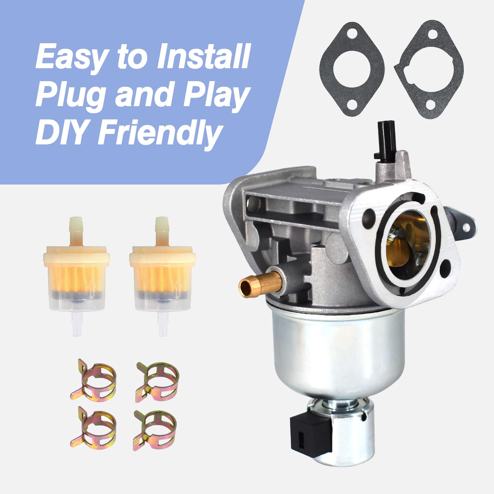 15004-0818 Carburetor Fuel Pump Kit Fits for Kawasaki Specific FS541V FR600V FS600V Engine For John Deere X300 X300R Replace 150