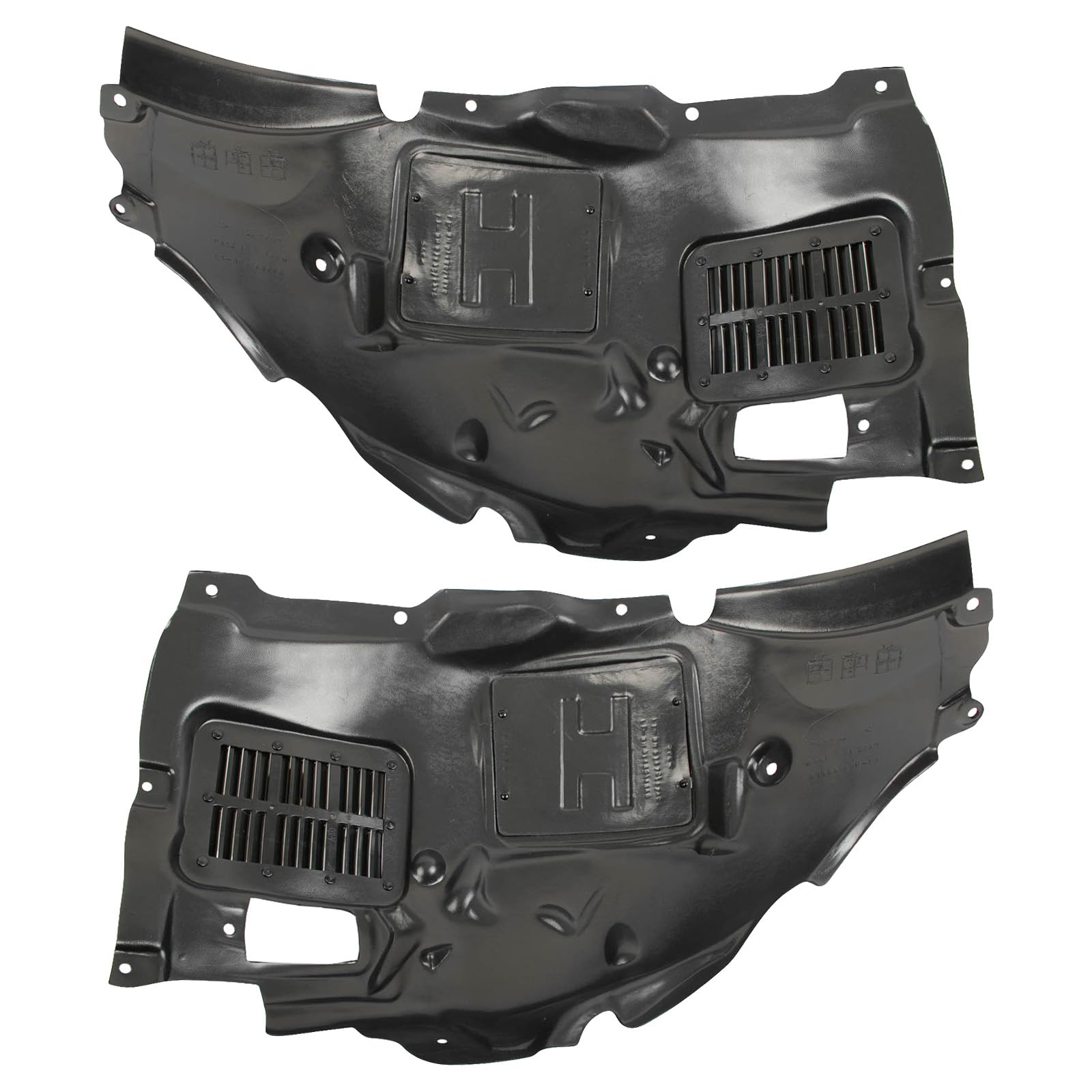 Trq Front Inner Fender Liner Set Compatible With 2013-2016 Bmw 320I 2014-2015 328D Xdrive 328I 328I Xdrive 2013-2015 335I Active