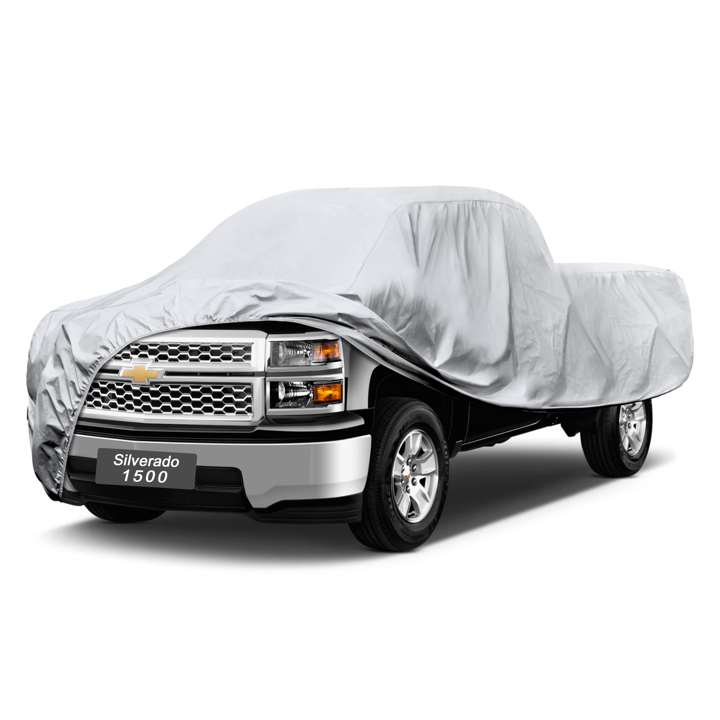 Gunhyi Pickup Truck Cover - Waterproof All Weather, 6 Layer Heavy Duty Universal Fit Ford F150, Chevy Silverado, Gmc Sierra, Dod