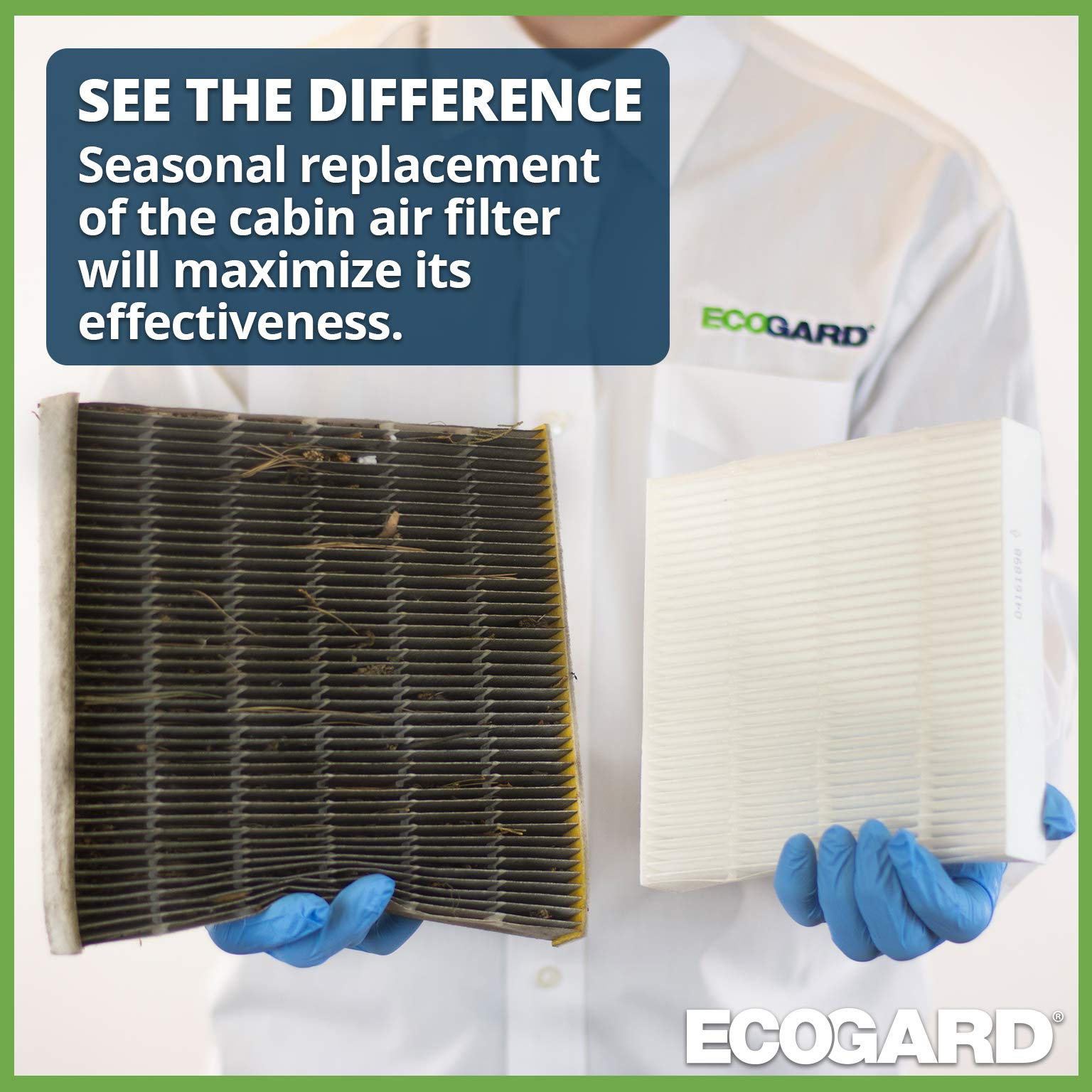 Ecogard Xc25870 Premium Cabin Air Filter Fits Dodge Grand Caravan 2008-2020 | Chrysler Town & Country 2008-2016 | Infiniti G37 2008-2013, Qx80 2014-2018, Q50 2018-2020, M35 2006-2010, Qx50 2014-2017