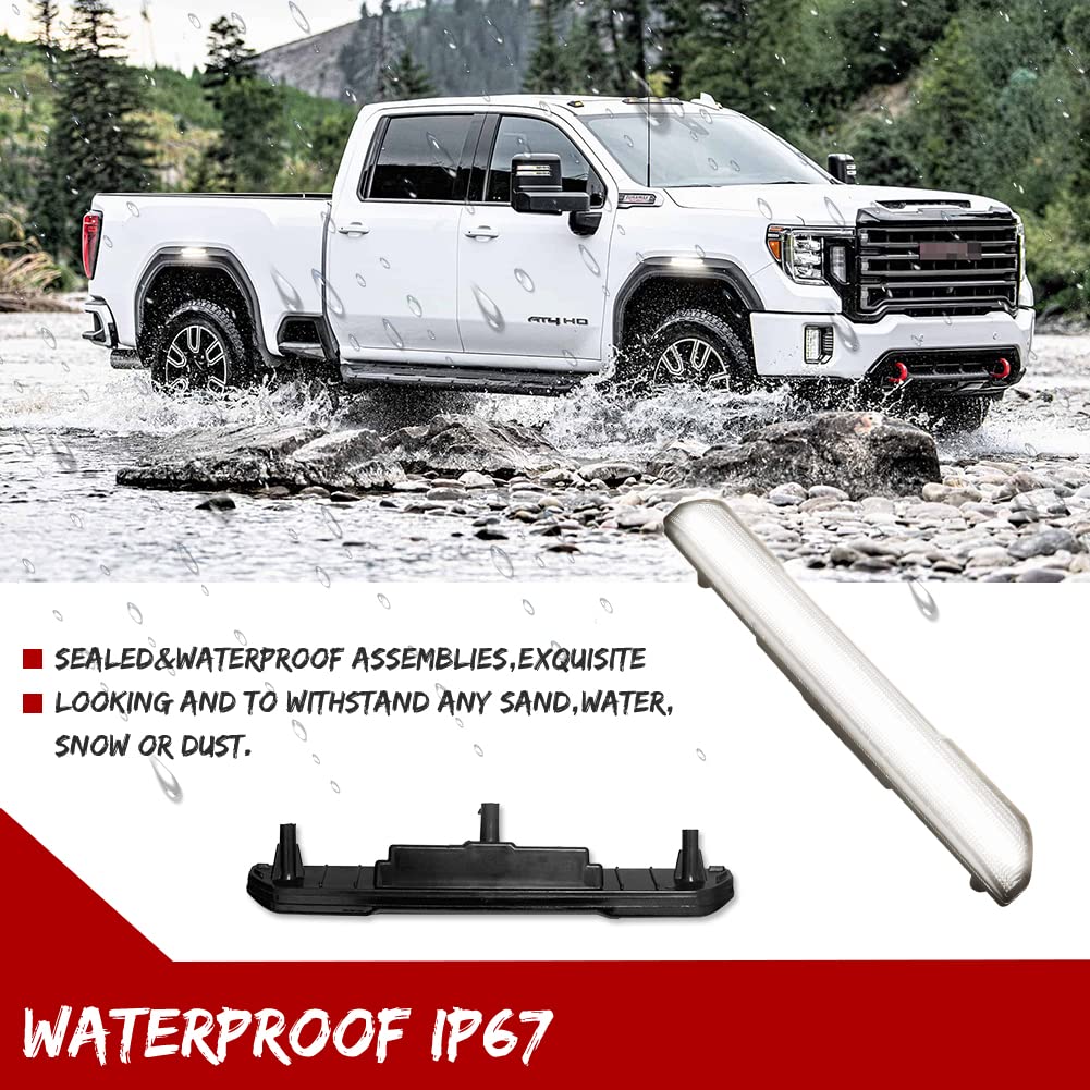 Gtinthebox For 2020 2021 2022 2023 Gmc Sierra 2500Hd 3500Hd Pickup Truck White Fender Side Markers Driver Passenger Lamps