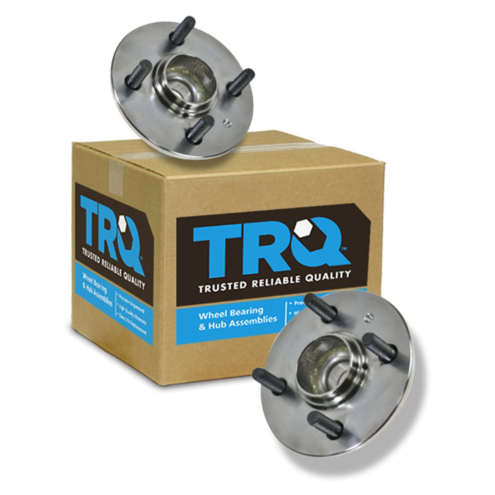 Trq Rear Wheel Hub Bearings Assembly Set Compatible With 2000-2005 Hyundai Accent