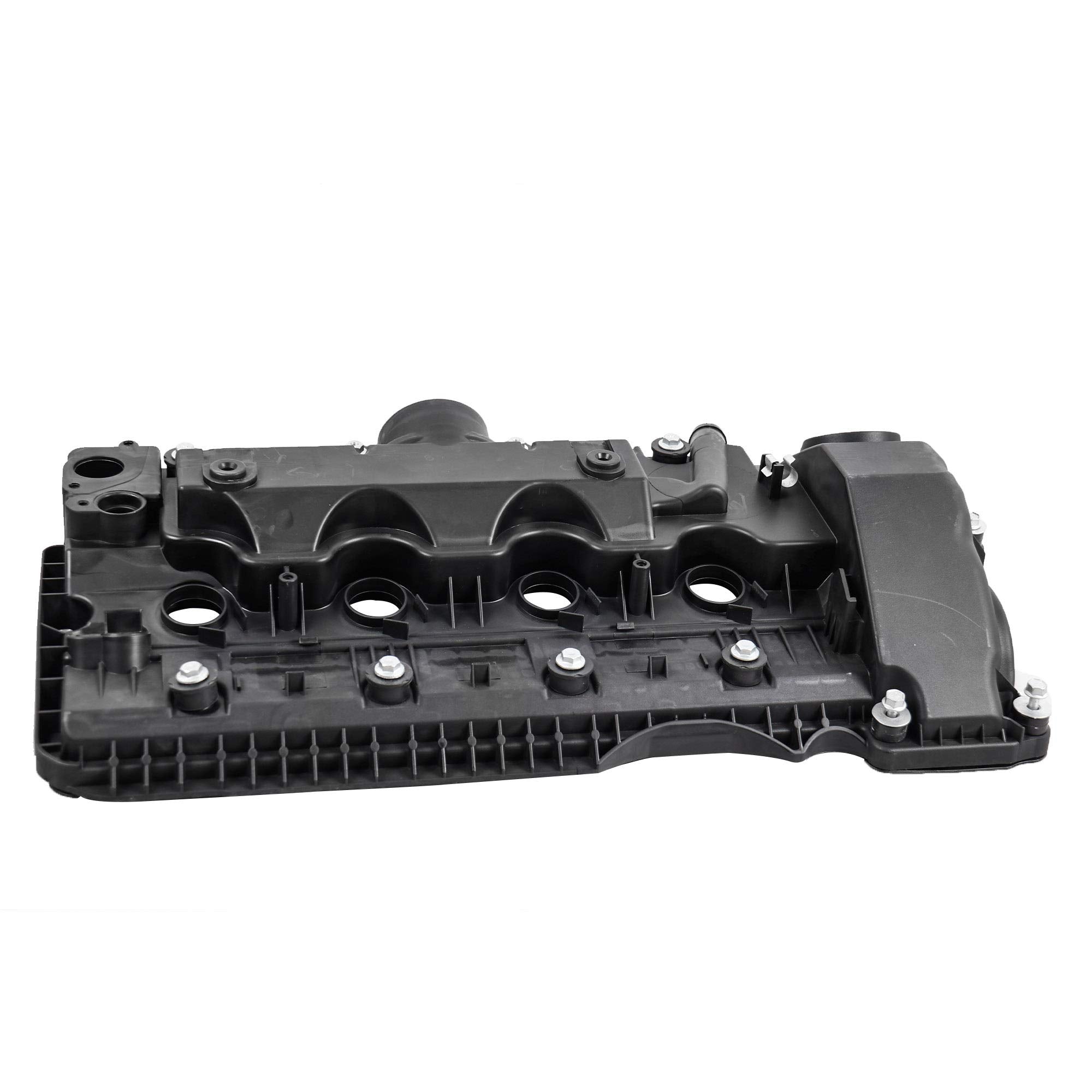 MOSTPLUS 11127522159 11127563474 Left+Right Valve Cover Set w/Gaskets Compatible for BMW 5 6 7 Series E65 E66 545i 550i 650i 745