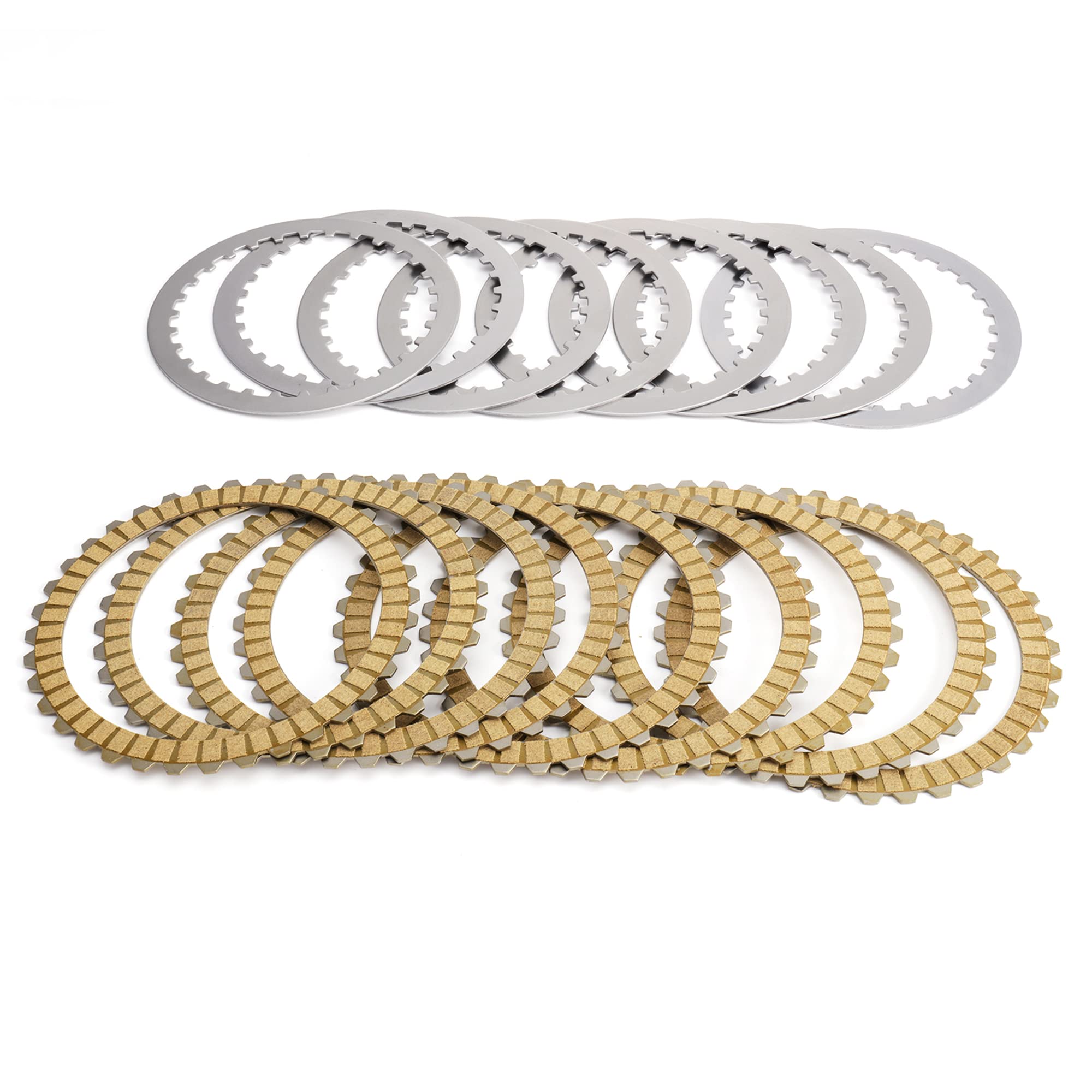 Mokitdora Extra Clutch Plate Friction Steel Clutch Kit Compatible With 1991-2017 Sportster 1990-1997 Harley Big Twin 1991-2002 Buell All Models 17 Pcs Big Twin Clutch Kit