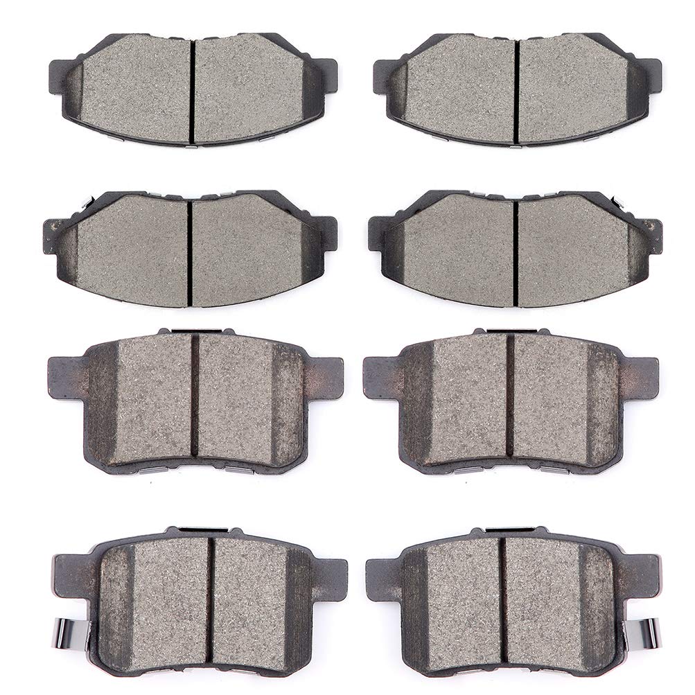 Scitoo Ceramic Brake Pads, 8Pcs Front Rear Brake Pads Brakes Kits Fit For 2008-2012 For Honda For Accord