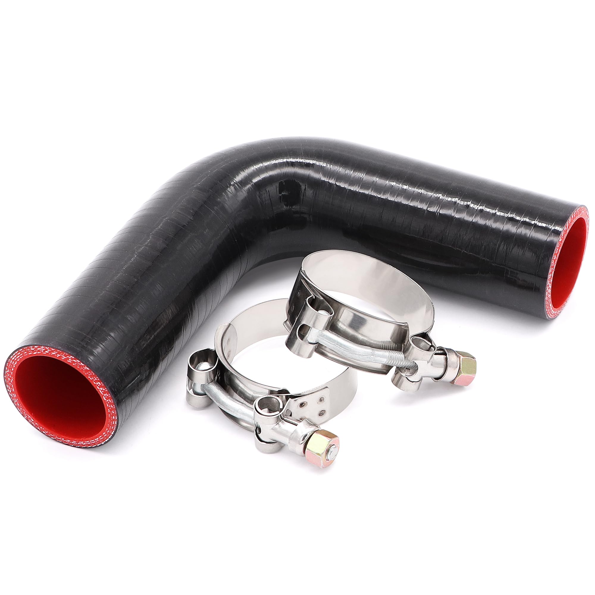 Taukealugs 90 Degree Elbow Coupler Silicone Hose 4-Ply 1.5-Inch(38Mm) For Turbo/Intercooler/Intake Piping,Length 120Mm Thickness
