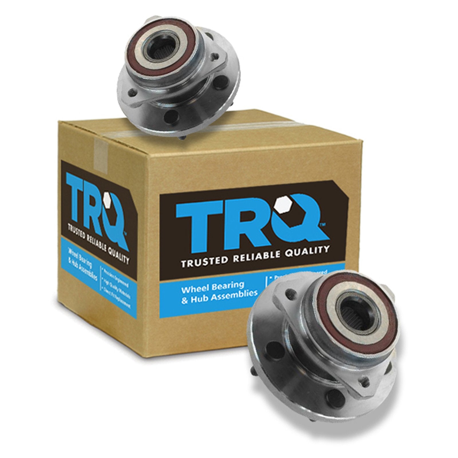 Trq Front Wheel Hub Bearings Assembly Set Compatible With 1999-2004 Jeep Grand Cherokee