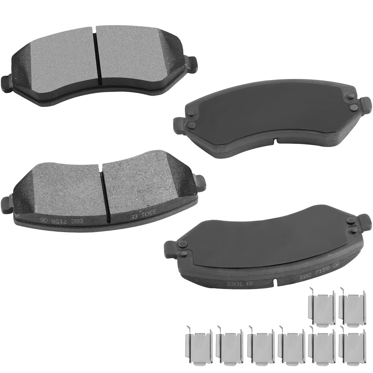 Cciyu D856A Front Ceramic Brake Pads Kits 2001-2006 For Chrysler Town & Country,2001-2003 For Chrysler Voyager,2001-2007 For Dod