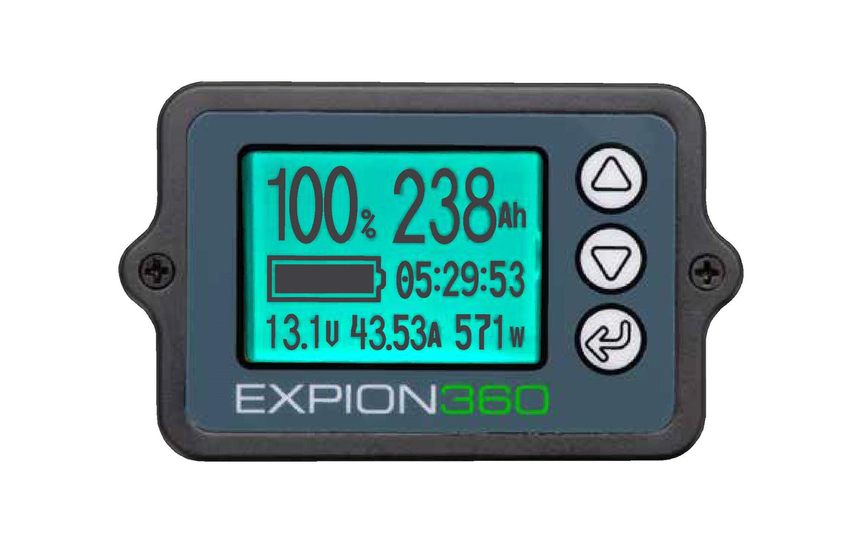 Lifepo4 Deep Cycle Battery - 350 Amp Battery Monitor 8V By Expion360 - Perfect For Rv/Camper, Marine, Overland/Van, Solar And Of