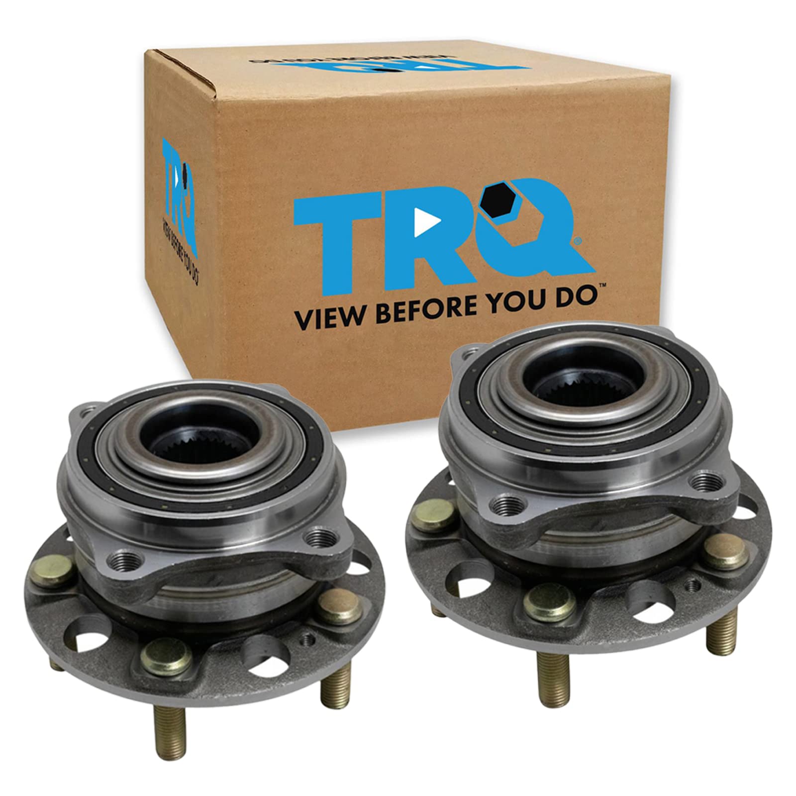 Trq Rear Wheel Hub Bearings Assembly Set Compatible With 2017-2020 Genesis G80 2015-2016 Hyundai