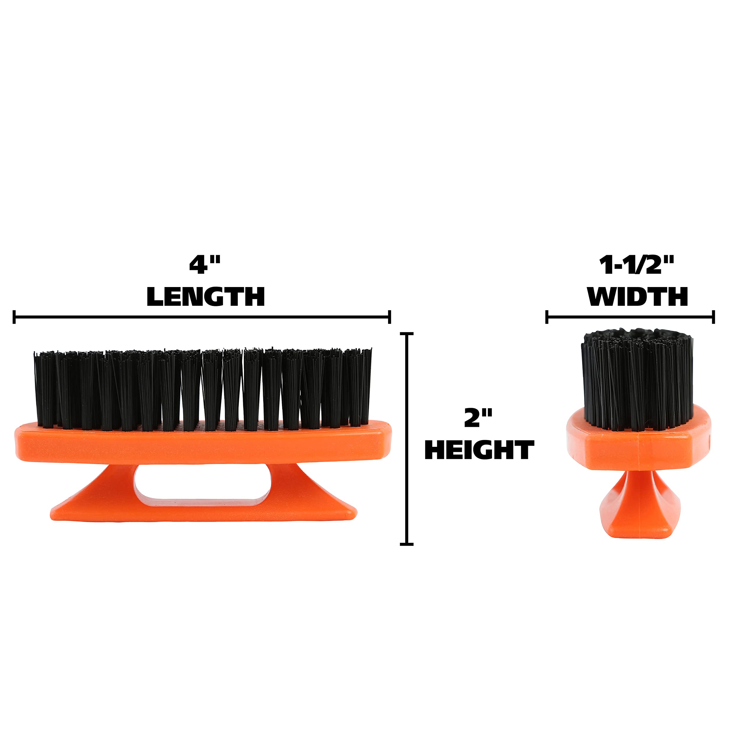 Greatneck 19025 Nail Brush, 6 Pack Nail And Hand Scrub Brush Set, Stiff Bristles, Comfortable Scrubber Grip