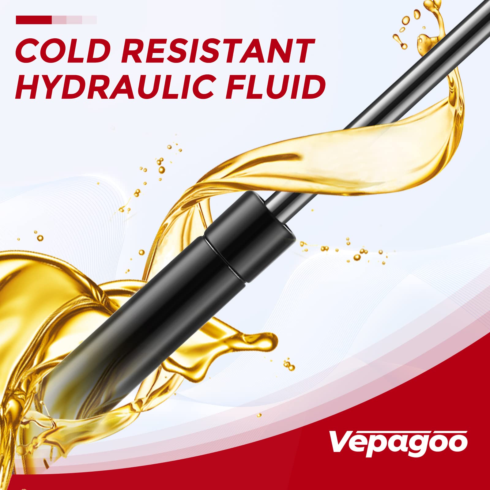 Vepagoo C1619974 29.5 Inch 95Lb/423N Gas Struts Spring Shocks Lift Support For Tonneau Cover, Truck Bed, Floor Hatch, Heavy-Duty