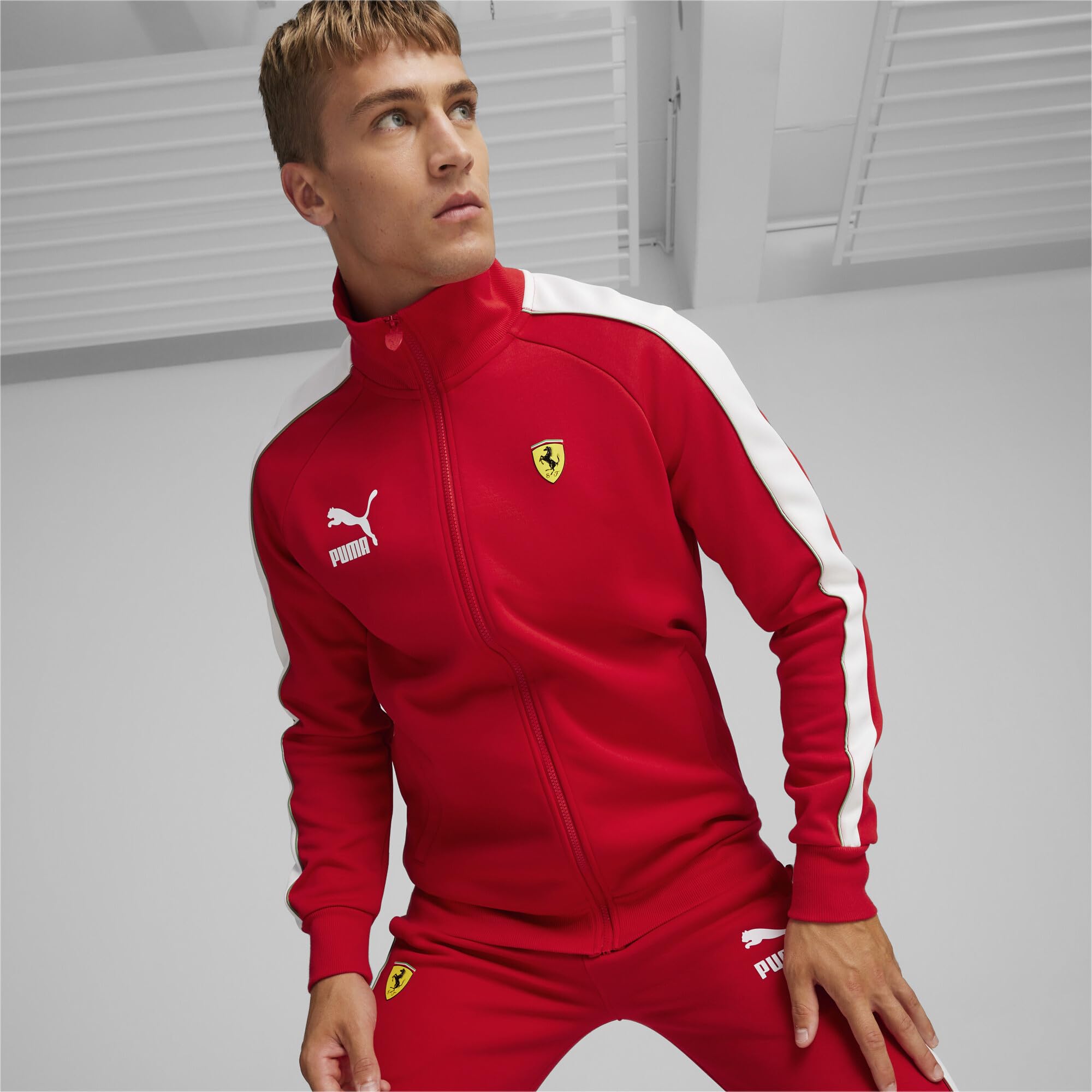 PUMA Mens Scuderia Ferrari Race Mt7 Track Jacket, Rosso Corsa-ss24, X-Large US