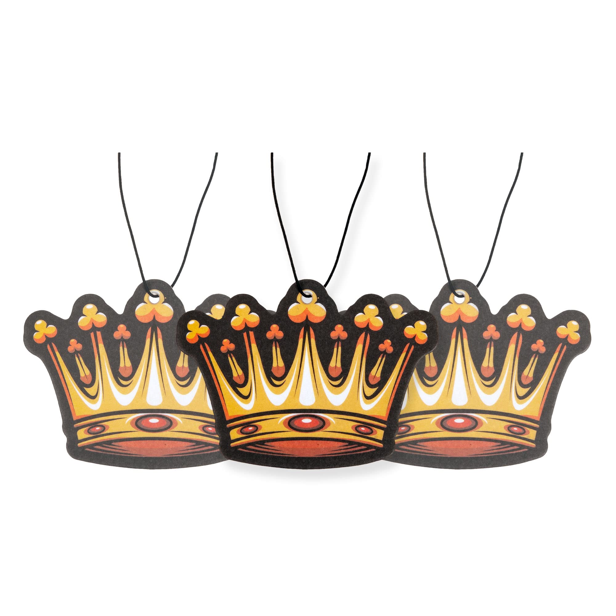 Fresh Fresheners Cute Funny Car Air Fresheners 4-Pack (Crown)