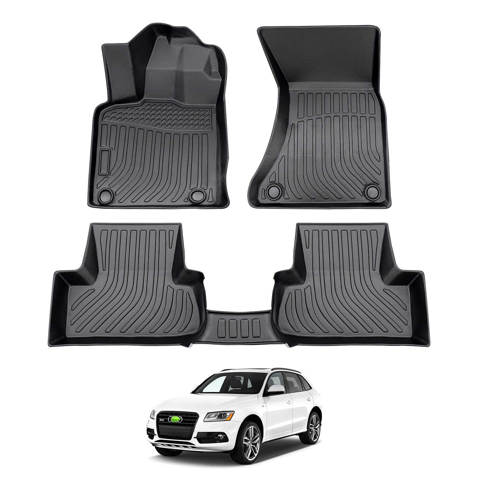 Cartist Custom Fit For Floor Liners Audi Q5 2009 2010 2011 2012 2013 2014 2015 2016 2017/2013-2017 Sq5 All Weather Floor Mats Carpet Protection Tpe Odorless
