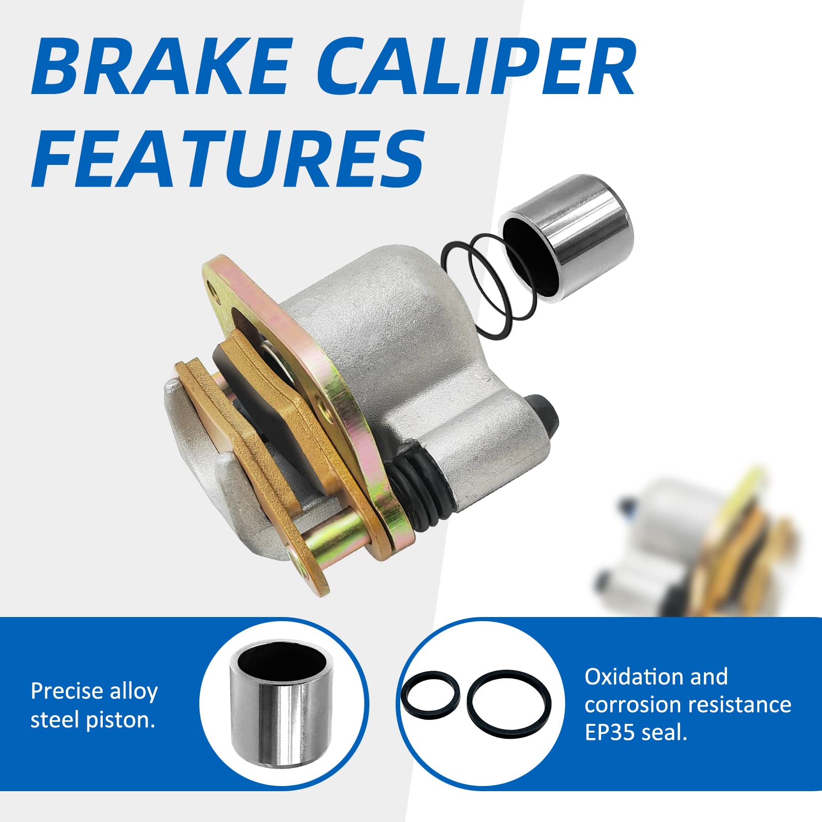 Front Left Right Brake Caliper Assembly For Polaris Sportsman 335 Big Boss 300 6X6 250 Magnum 425 2X4 Scrambler 400 500 Sport 40